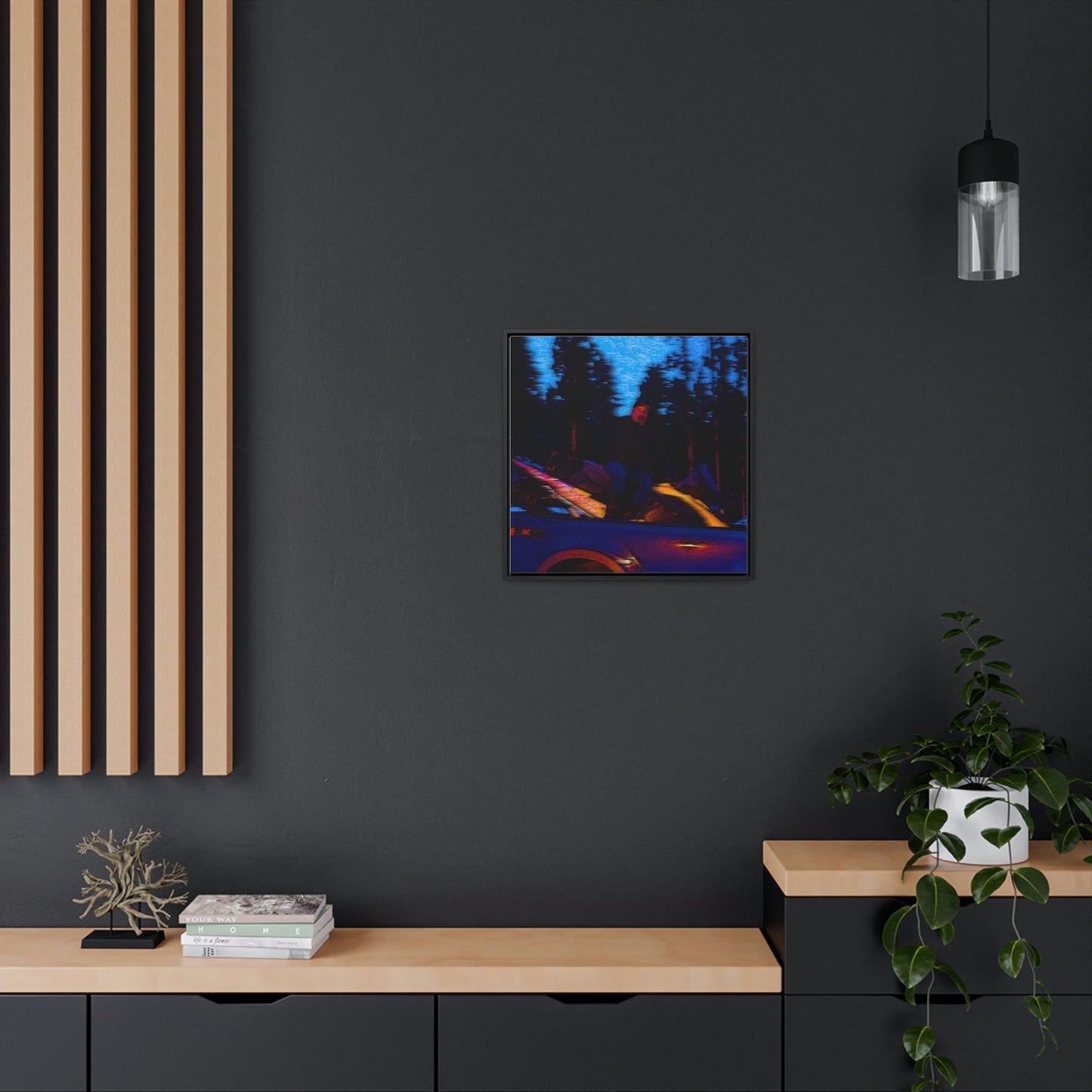 Gallery Canvas Wraps, Square Frame ... Two Modes Of Winter Transportation ... "Which One To Drive Next?" ... Choices-Choices-Choices ... Circa 4Jan23 ... Original Works ...