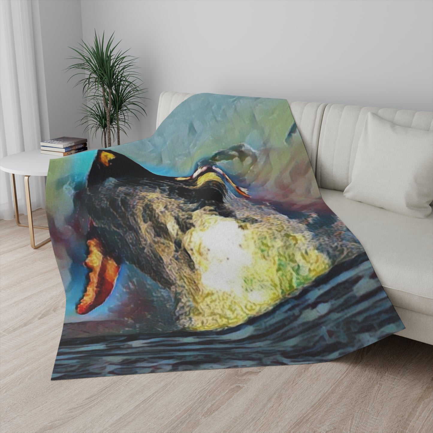 Sherpa Blanket ... An Extraordinary Humpback Breach ... 'With Explosive Energy' ... Family Archives (KPH) ... Circa: 21st Century. Maui, HI ... Original Works ...