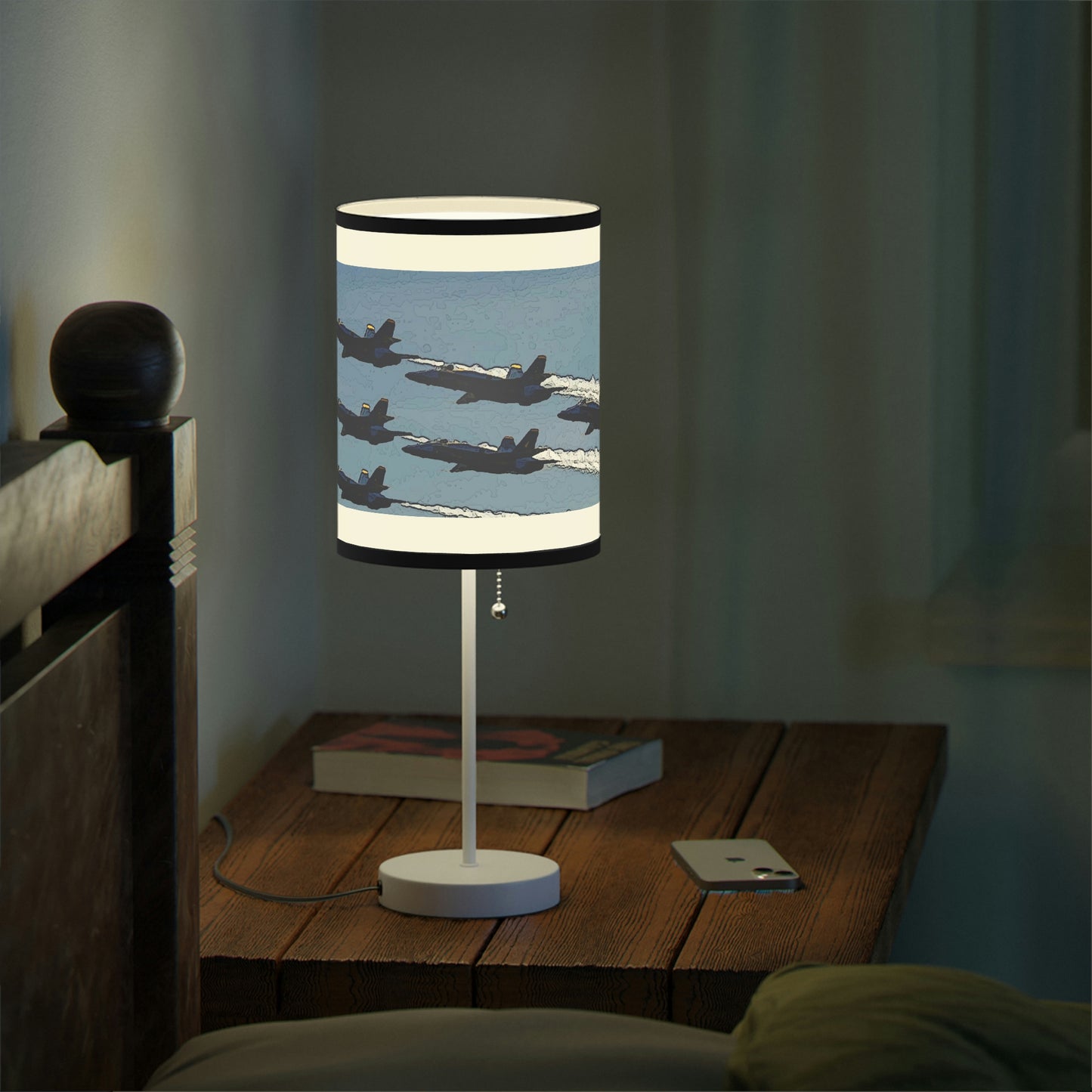 Lamp on a Stand, US|CA plug ... Seattle Seafair ..."Blue Angels Run Over Lake Washington" ... Circa Mid 1980's ... Dr FJ Holt ... Original Works ...