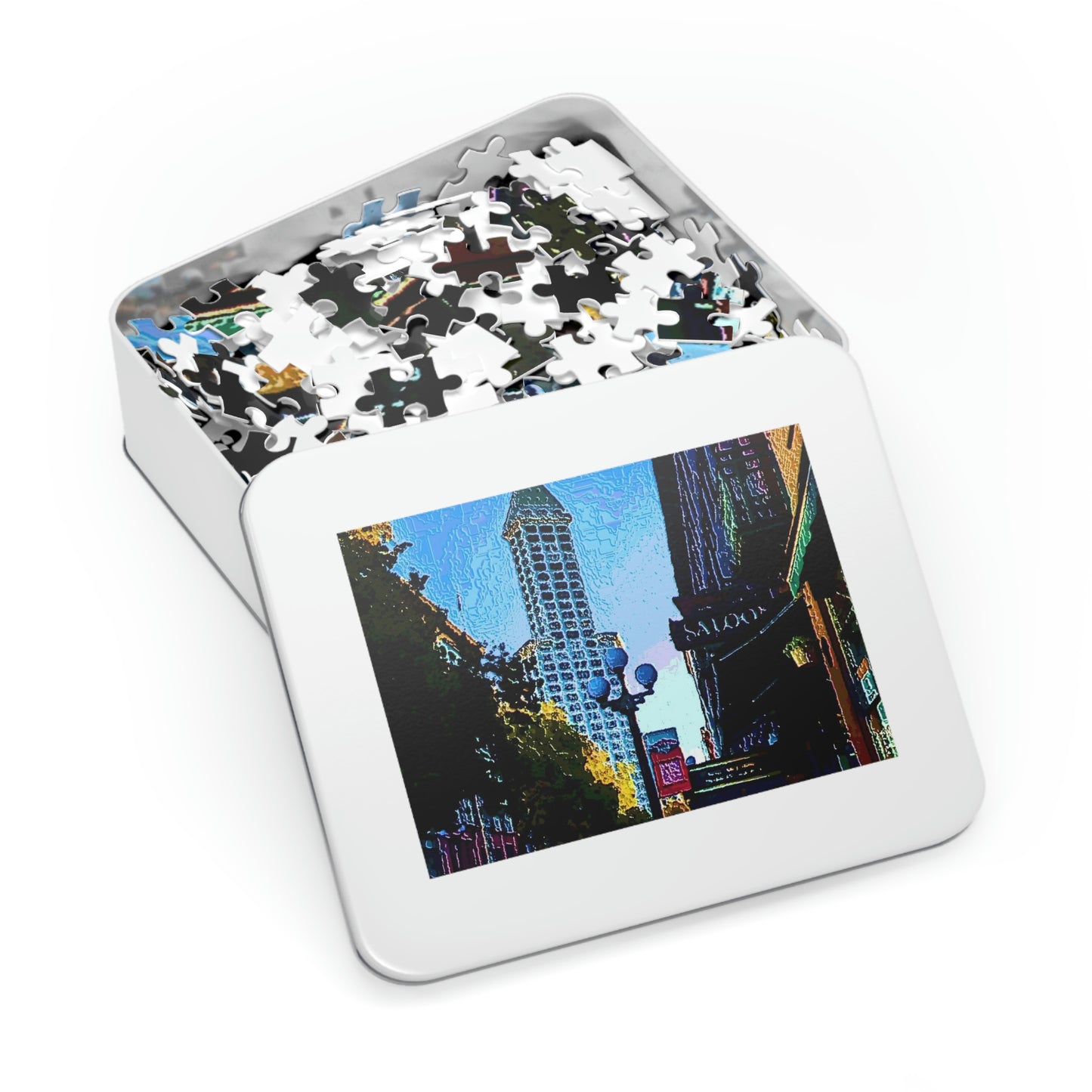 Jigsaw Puzzle (30, 110, 252, 500,1000-Piece) ...  Pioneer Square & Smith Tower ... 'That World Famous View' ... Colleague Supplied Photo ... Original Works ...