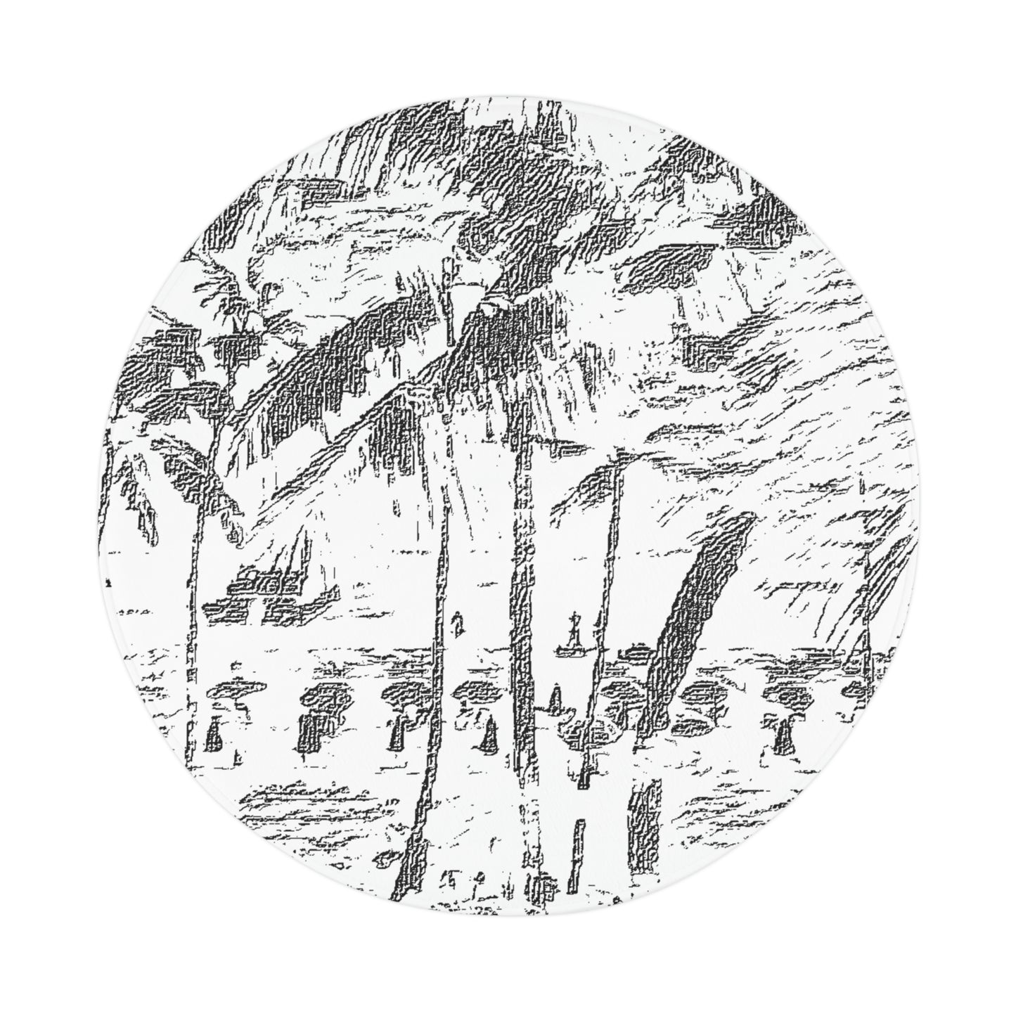 Polyester Bath Mat ... "The Royal Hawai'ian: Waikiki Beach_Beach" ... Honolulu, HI ... October 2014 (Halloween) ... Original Works ...
