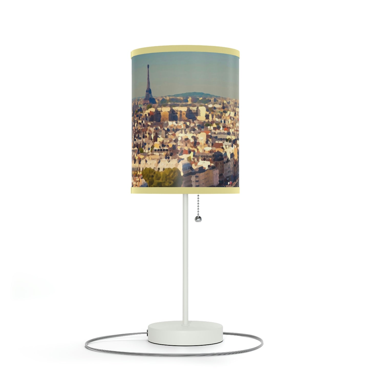 Lamp on a Stand, US|CA plug ... Au Paris ... "Along The River Seine" ... Barbara Joan Bonnell-Holt: 1972 ... Original Works ...