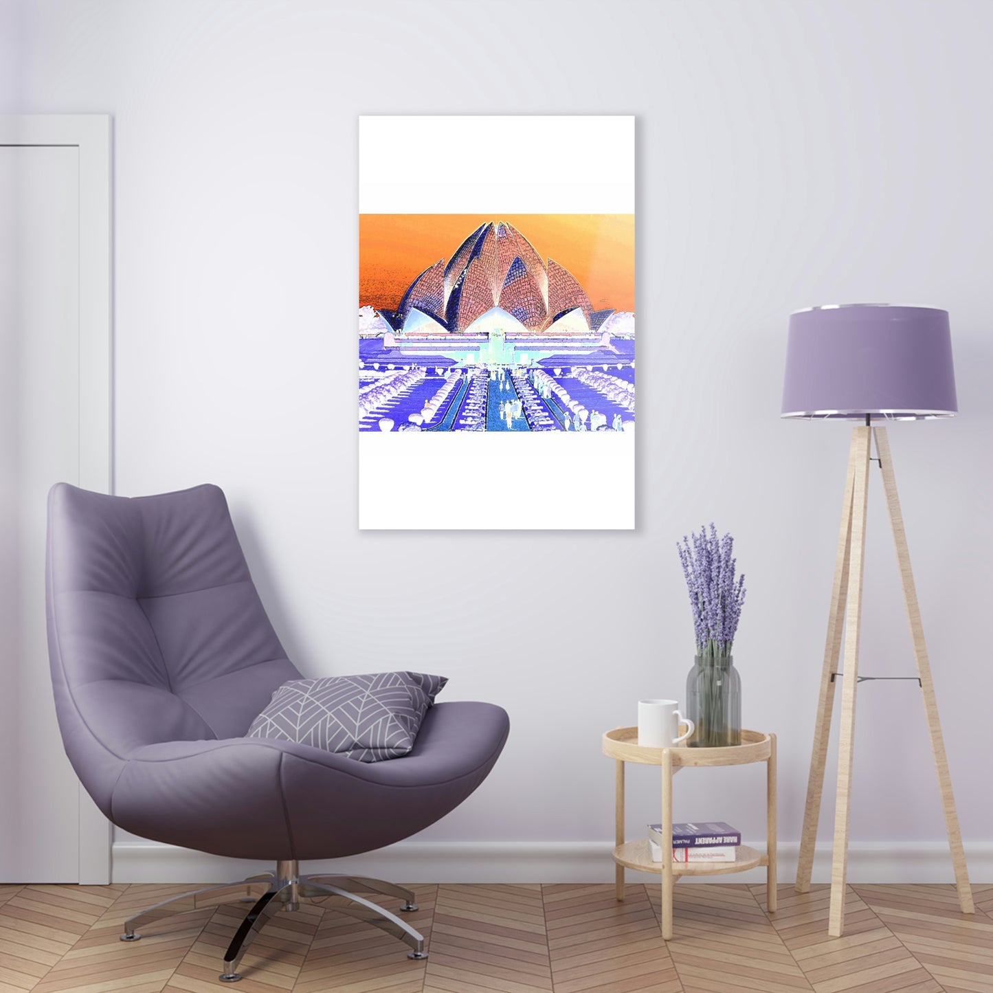 Acrylic Prints ... 'Bahai'i House-Of-Worship' ... "Lotus Temple: Delhi, India, 2008" ... Original Works ...