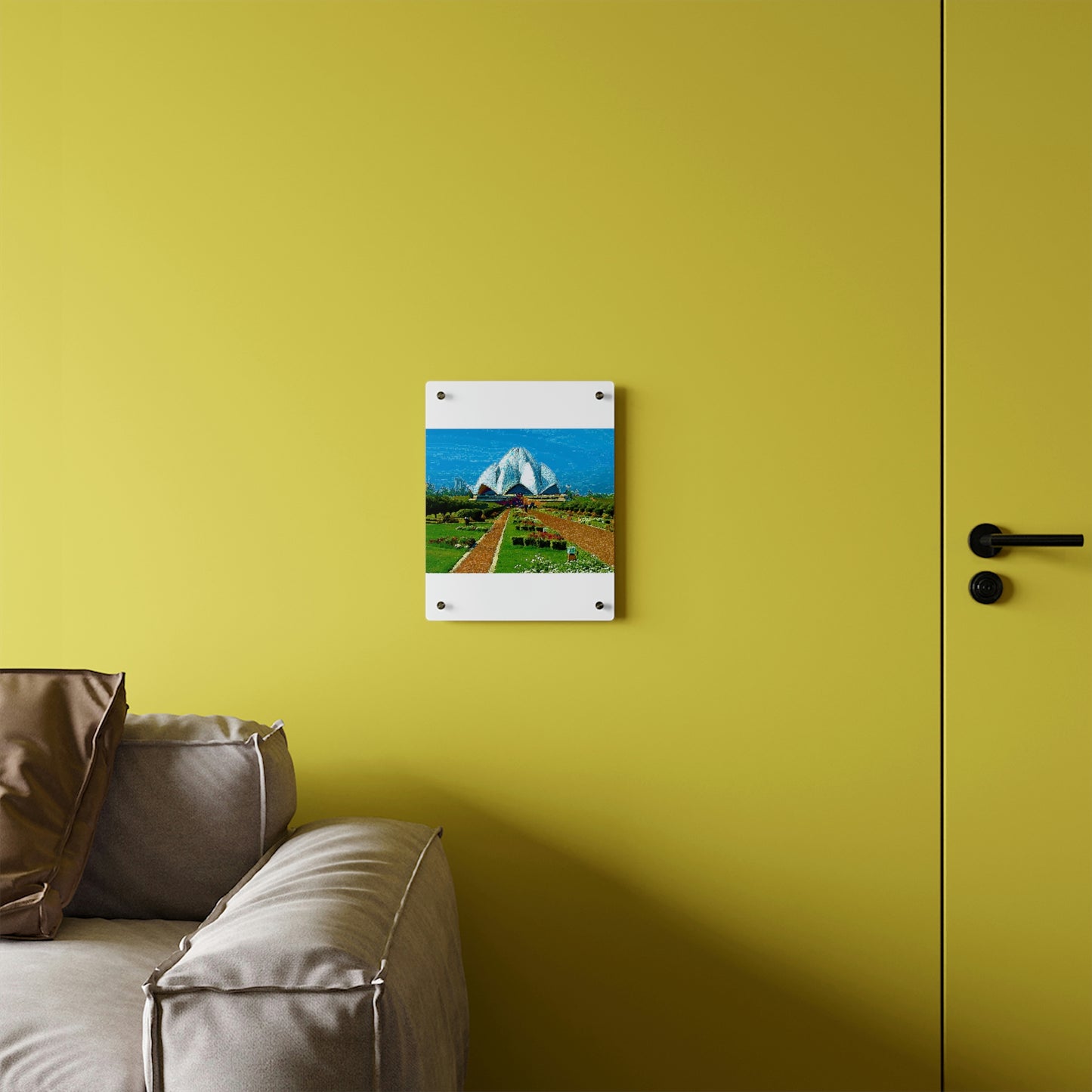 Acrylic Wall Art Panels ... 'Bahai'i House-Of-Worship' ... "Lotus Temple: Delhi, India, 2008" ... Original Works ...