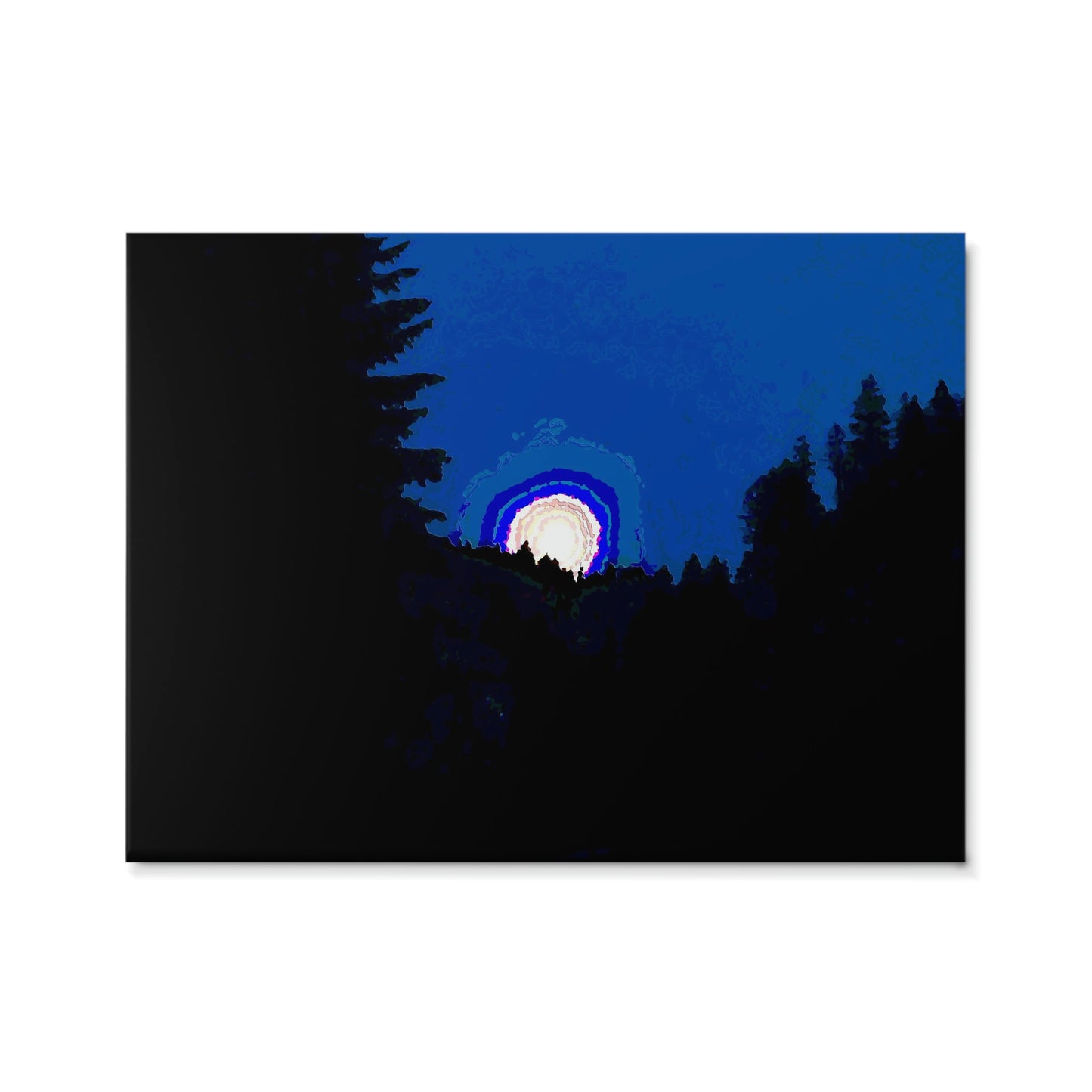 Ceramic Photo Tile ... "The Road Home" ...' Over The River & Through The Woods To? ...' ... Moonscape Near Elk City, Idaho ... Original Works ... 5Jan23 ...