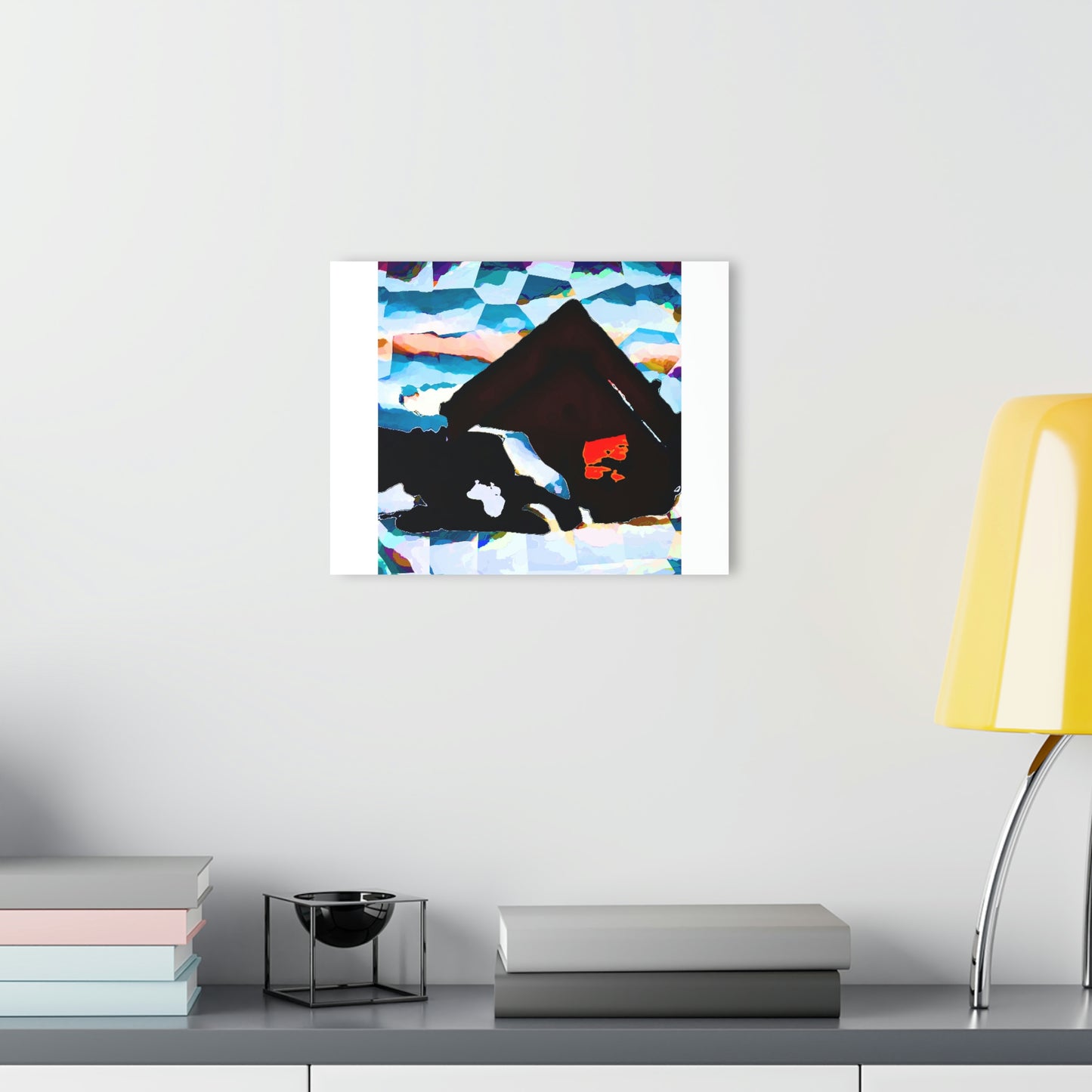 Acrylic Prints (French Cleat Hanging) ... After An Intense Snow Storm ... 'Digging Out' ... A Vehicle & Cabin "In The Mountains" ... March 2023 ... Original Works ...