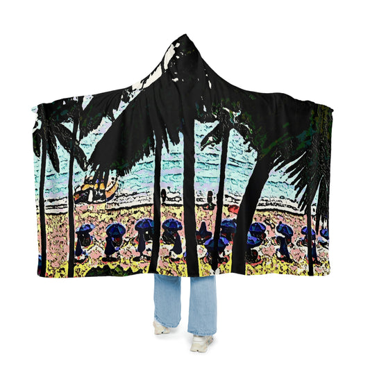 Snuggle Blanket ... "A Beautiful Beach Amongst The Palms" ... The Outrigger Waikiki, Honolulu, Oahu ... Original Works ...