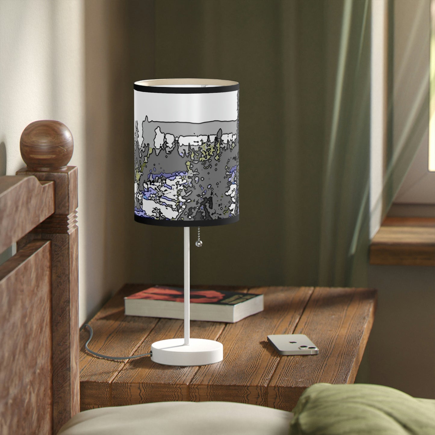 Lamp on a Stand, US|CA plug "A Very Remote Mountain Neighborhood" ... Only Cabins In This Environment ... Cenrtal Idaho ...
