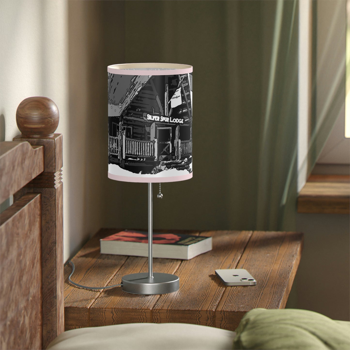 Lamp on a Stand, US|CA plug ... A Beautiful Lodge & Back-Country Outfitter In A Mountain Town ... 'Dixie, Idaho, November 2022' ... Original Works ...