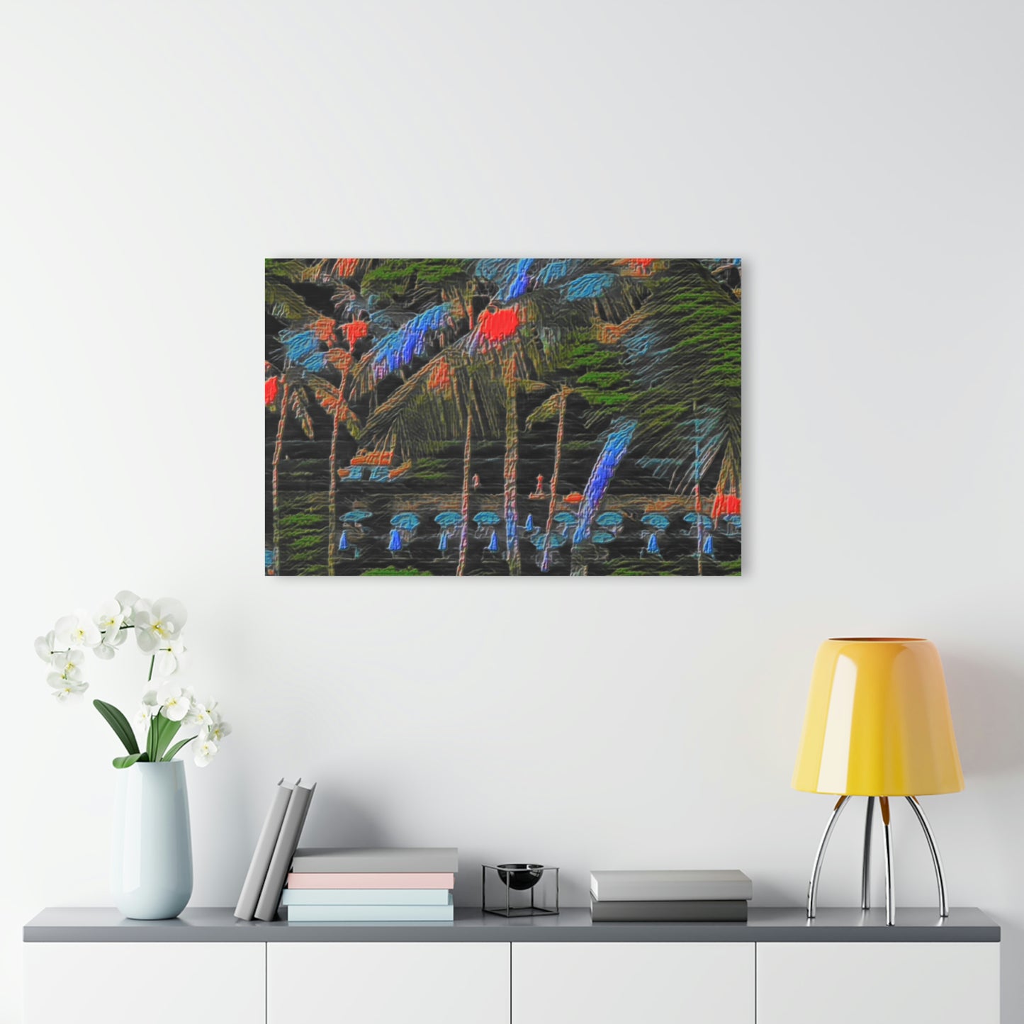 Acrylic Prints (French Cleat Hanging) ... "The Royal Hawai'ian: Waikiki Beach_Beach" ... Honolulu, HI ... Ocotber 2014 (Halloween) ... Original Works ...