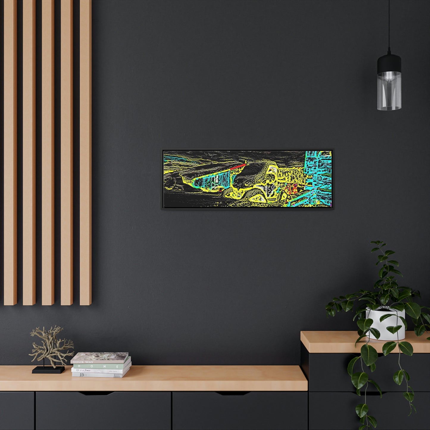 Gallery Canvas Wraps, Horizontal Frame ... "Snow Vehicle In Snow Storm At-Rest" ... Circa 12Mar23 ... Central Idaho ... 18-Hours Rendering Time: Original Works ...
