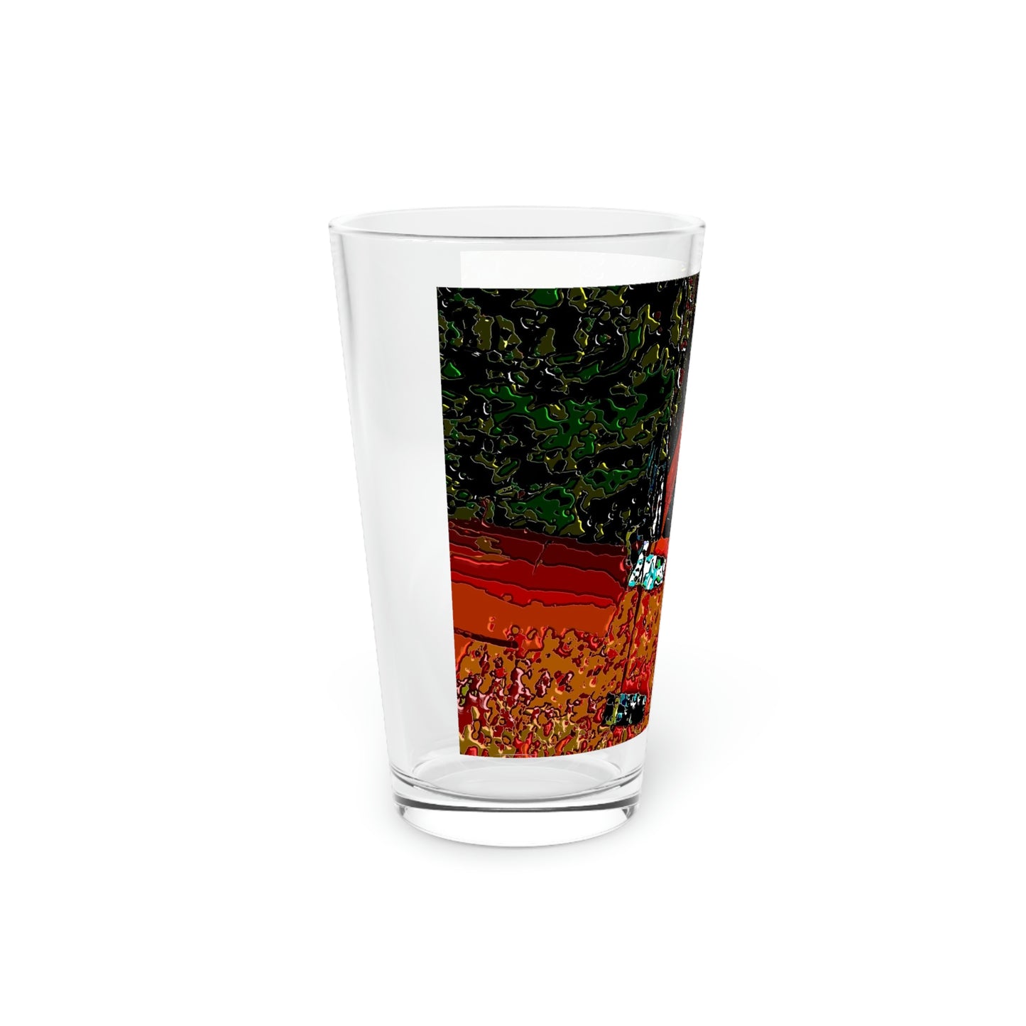Pint Glass, 16oz ... How-To-Drive-Idaho's-Mountain_Roads ... "Like A Professional" ... "Truckin' Like The Doo-Dah-Man" ...