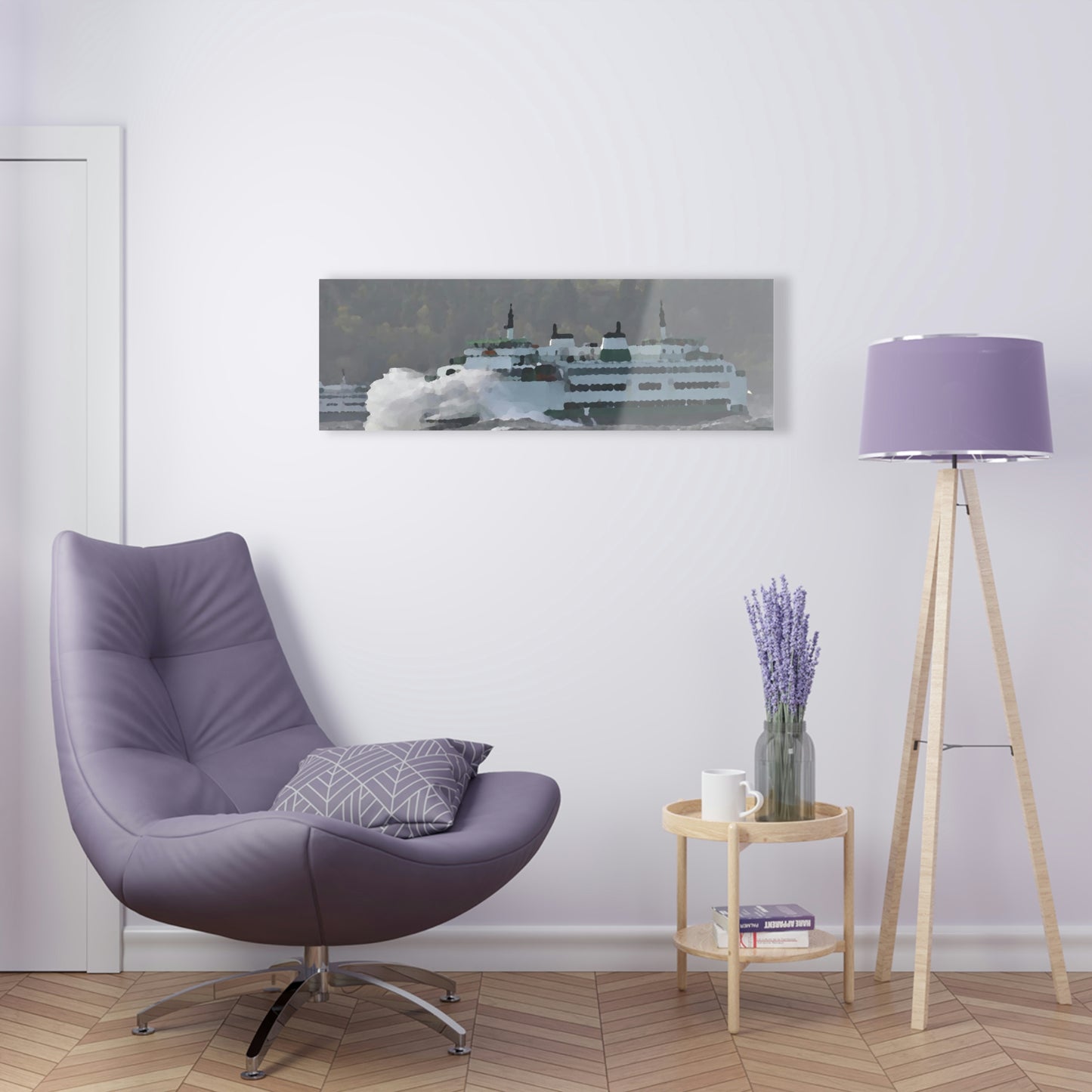 Acrylic Prints ... WADOT Ferry Crossing ... "A Very Rough Day" ... Mulkiteo Route ... Family Archives ... Early 1990's' ... Original Works ...
