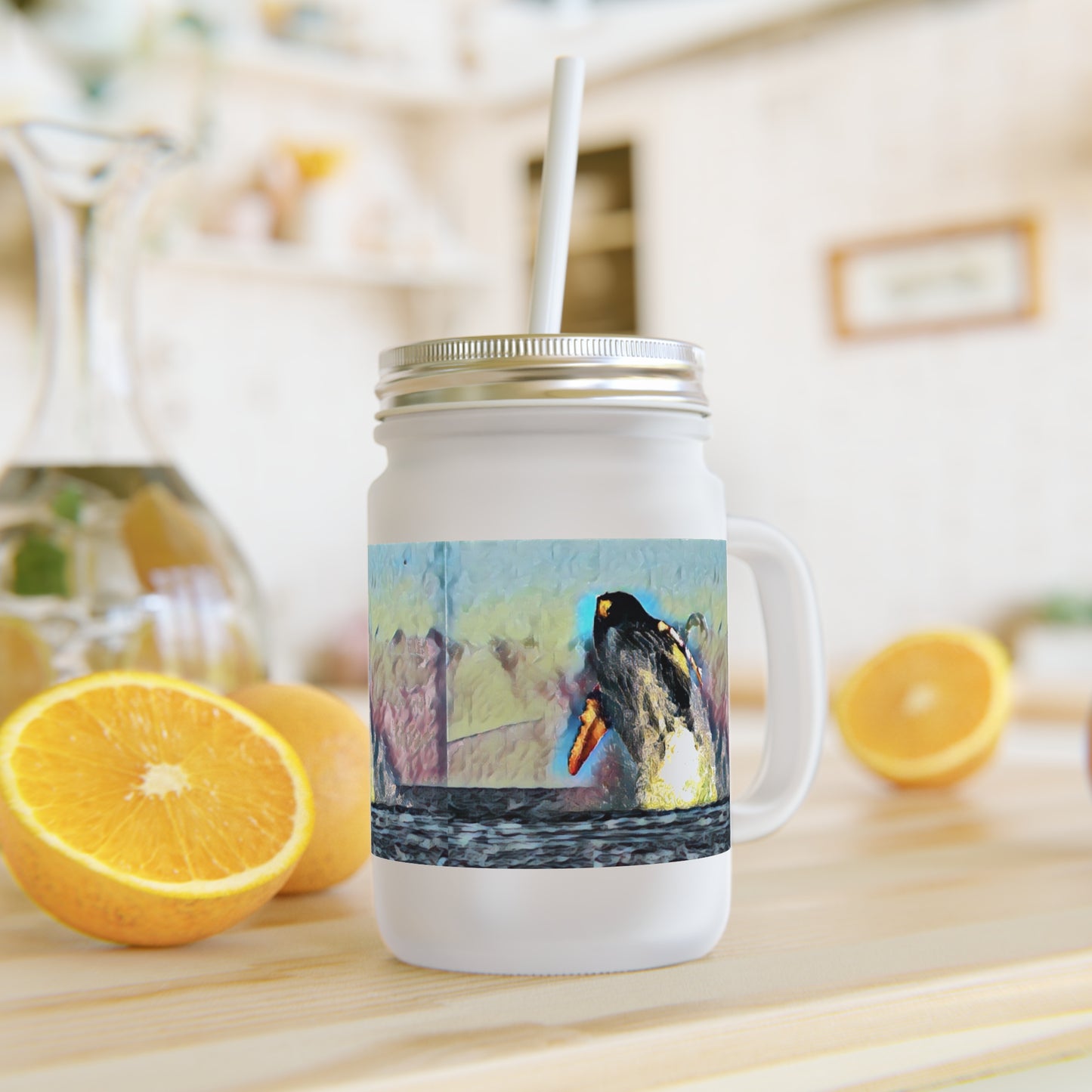 Mason Jar ... An Extraordinary Humpback Breach ... 'With Explosive Energy' ... Family Archives (KPH) ... Circa: 21st Century. Maui, HI ... Original Works ...