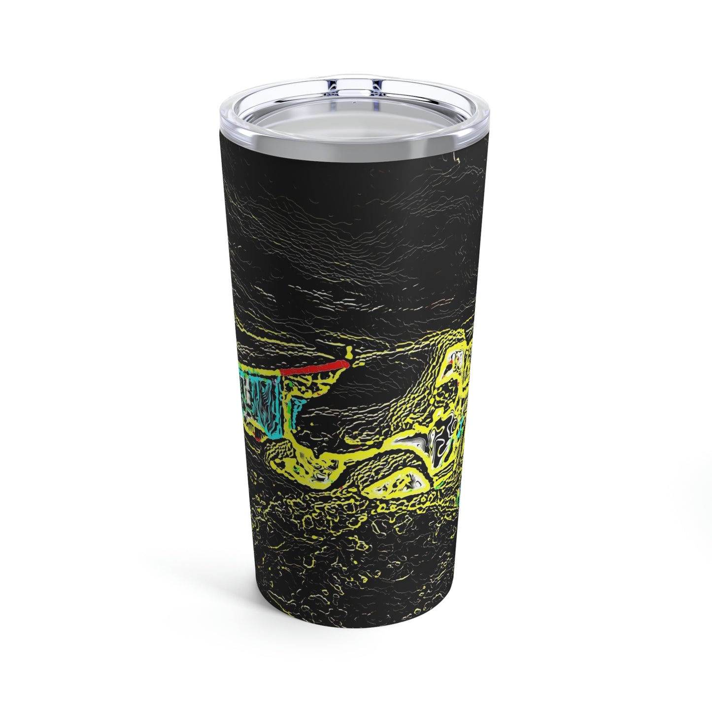 Tumbler 20oz ... "Snow Vehicle In Snow Storm At-Rest" ... Circa 12Mar23 ... Central Idaho ... 18-Hours Rendering Time: Original Works ...