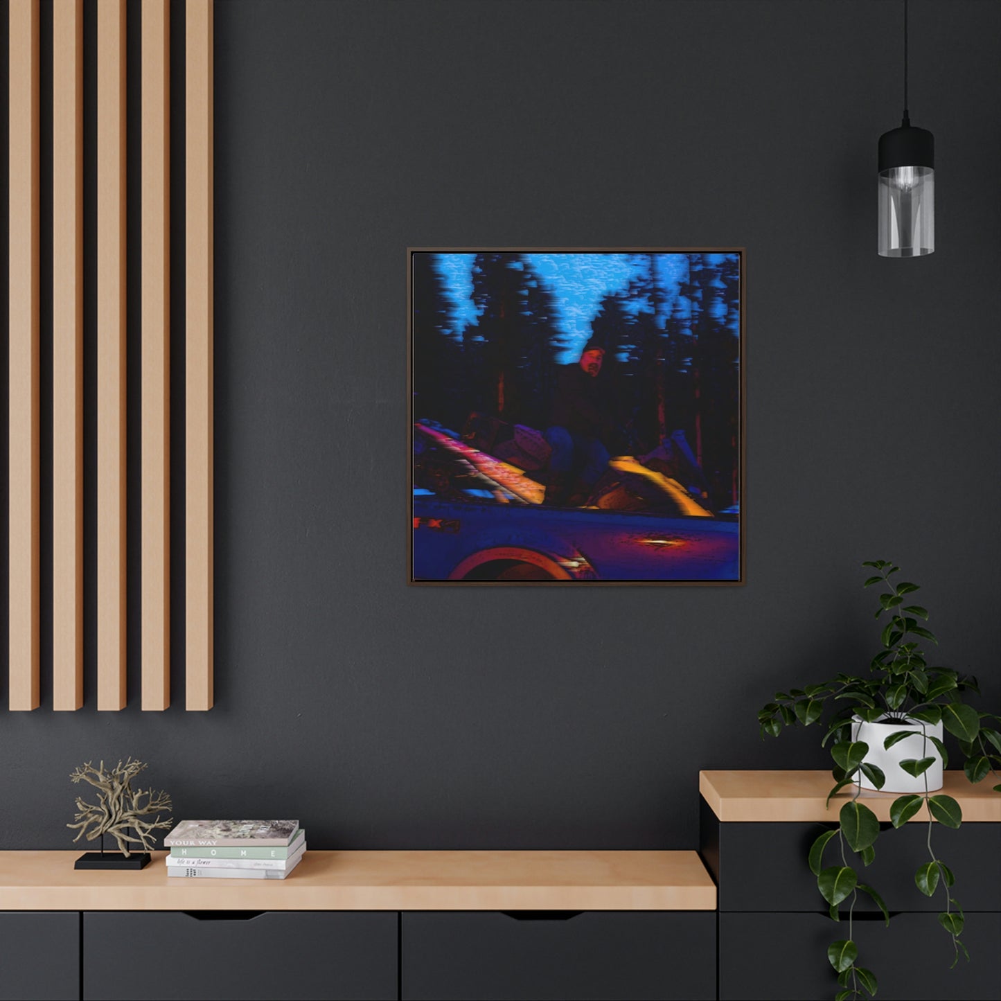 Gallery Canvas Wraps, Square Frame ... Two Modes Of Winter Transportation ... "Which One To Drive Next?" ... Choices-Choices-Choices ... Circa 4Jan23 ... Original Works ...