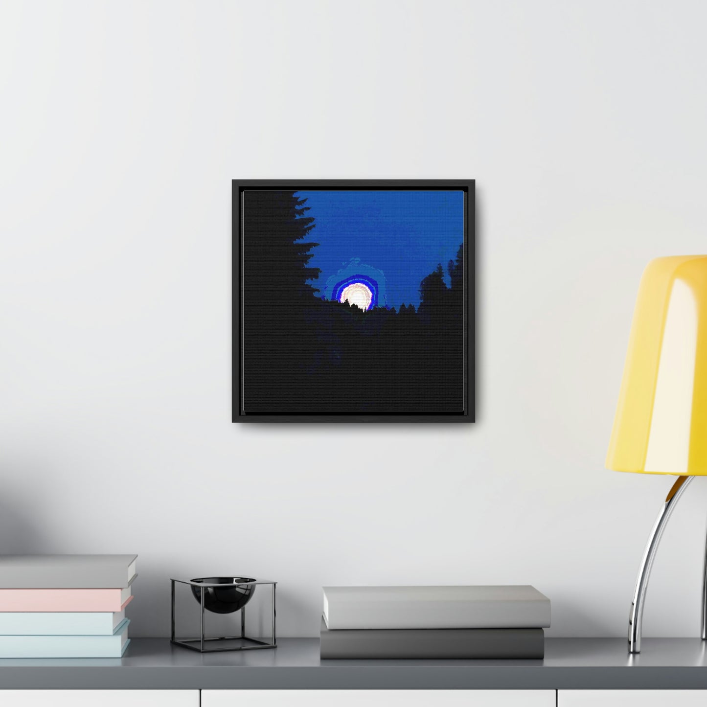 Gallery Canvas Wraps, Square Frame ... "The Road Home" ...' Over The River & Through The Woods To? ...' ... Moonscape Near Elk City, Idaho ... Original Works ... 5Jan23 ...
