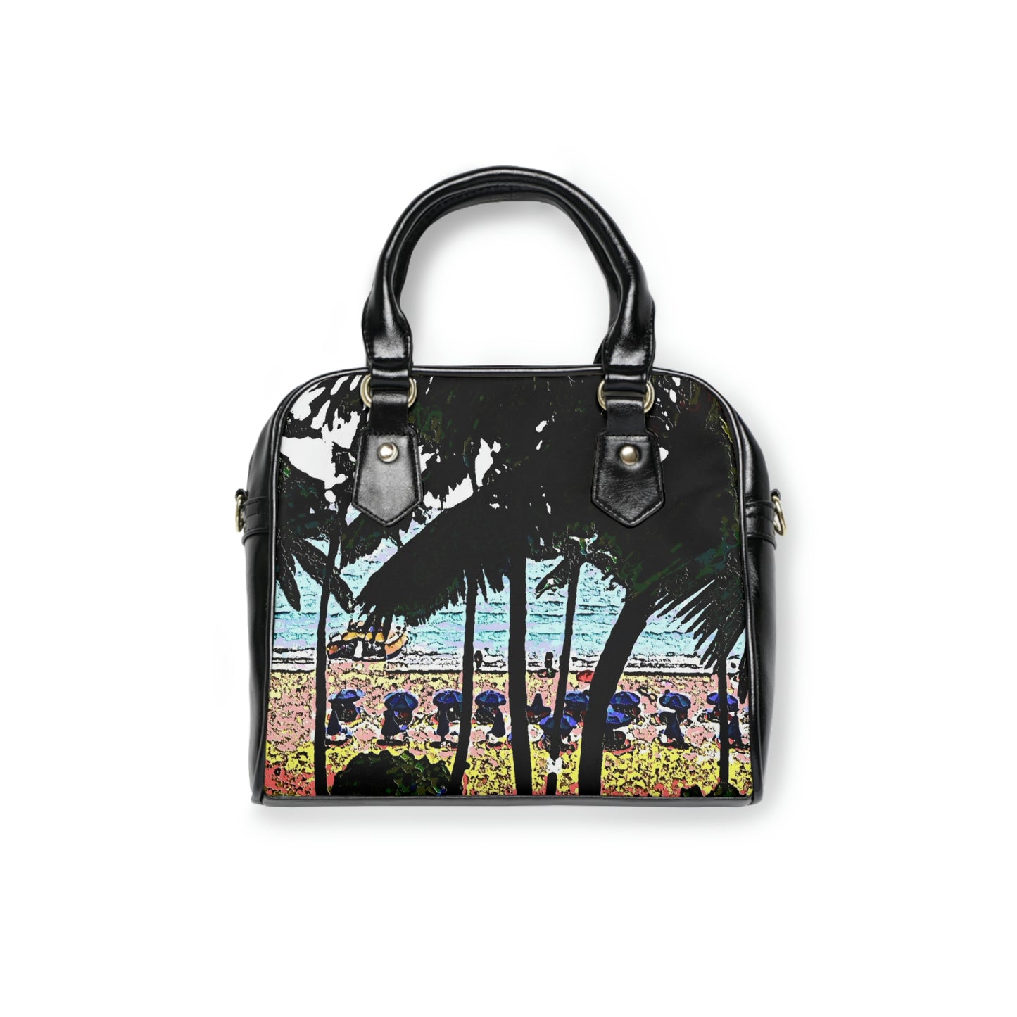 Shoulder Handbag ... "A Beautiful Beach Amongst The Palms" ... The Outrigger Waikiki, Honolulu, Oahu ... Original Works ...