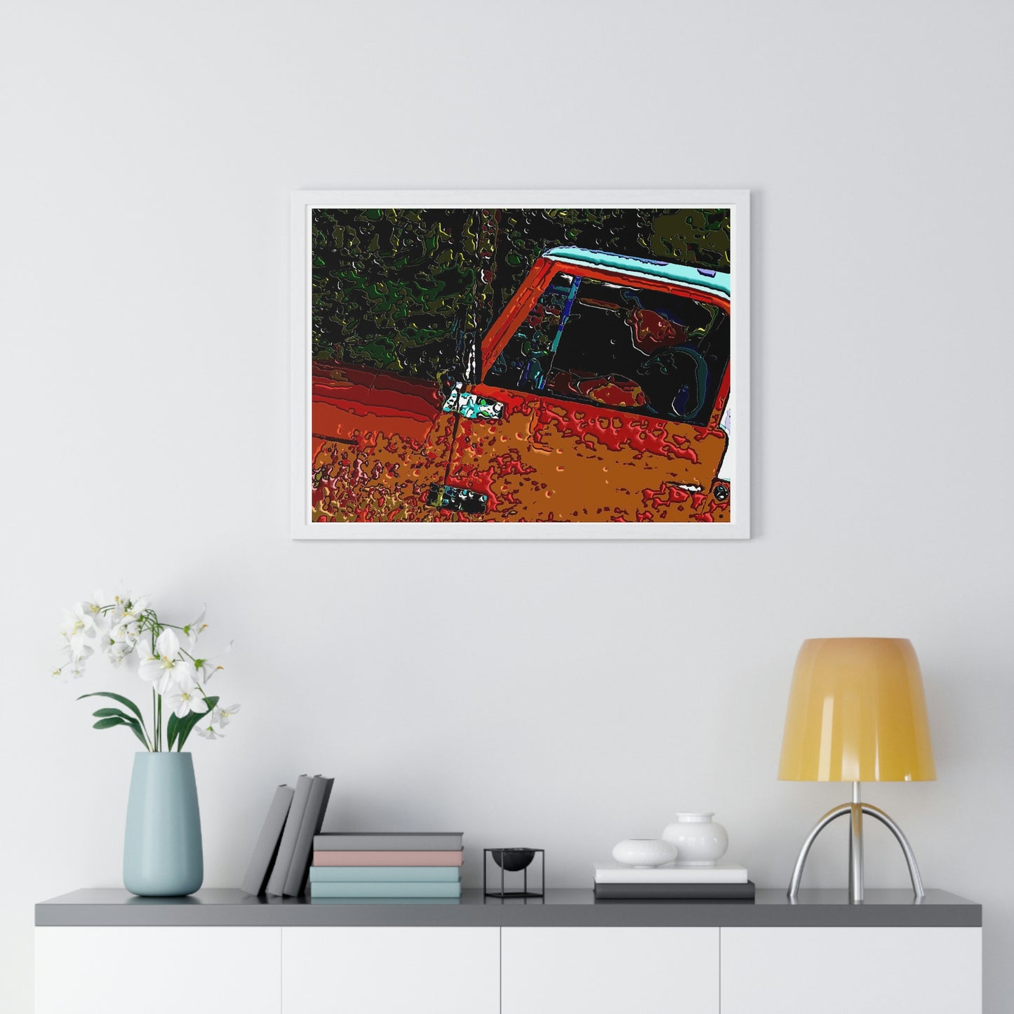 Premium Framed Horizontal Poster ... How-To-Drive-Idaho's-Mountain_Roads ... "Like A Professional" ... "Truckin' Like The Doo-Dah-Man" ...