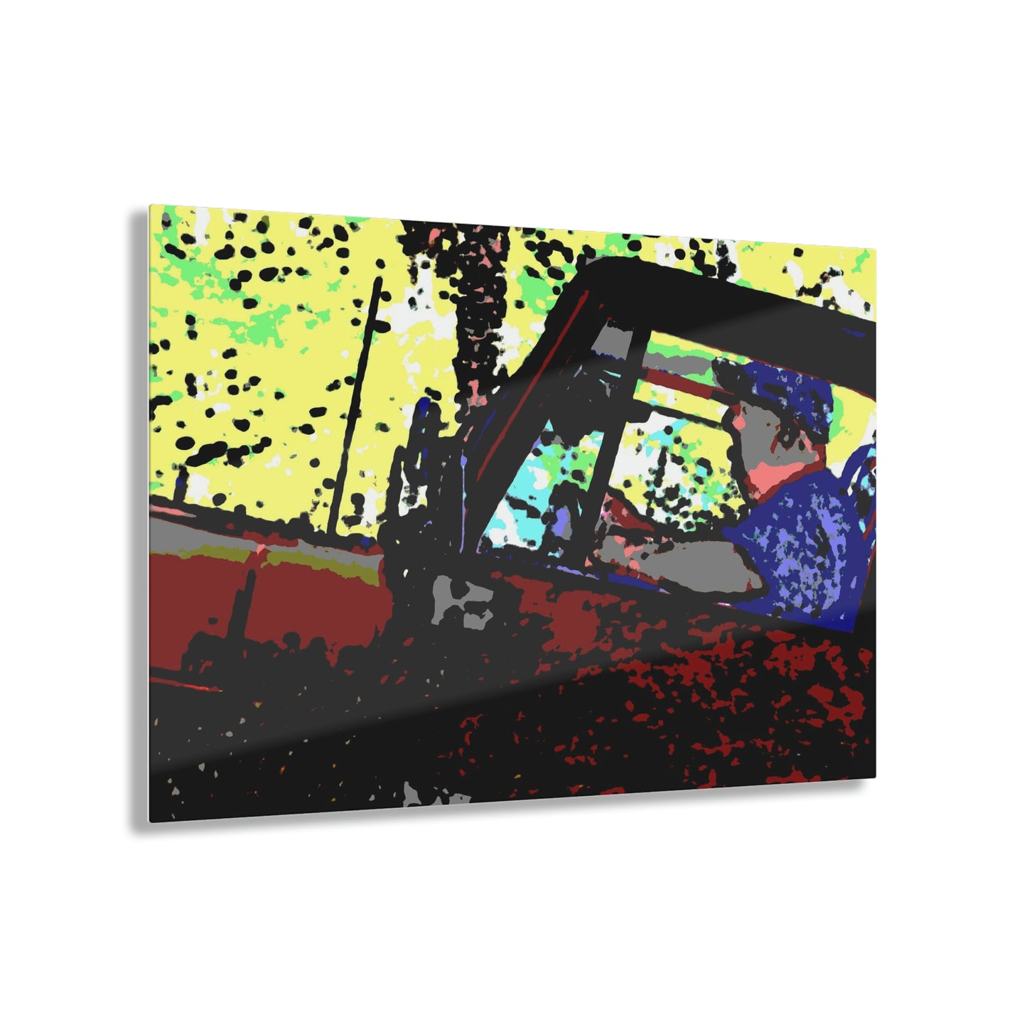 Acrylic Prints ... "Jeep & Bronco-Bustin'-It Up The Mountain Road"  ... Spring 2021 ... Rhett Creek, Idaho ... Original Works ...