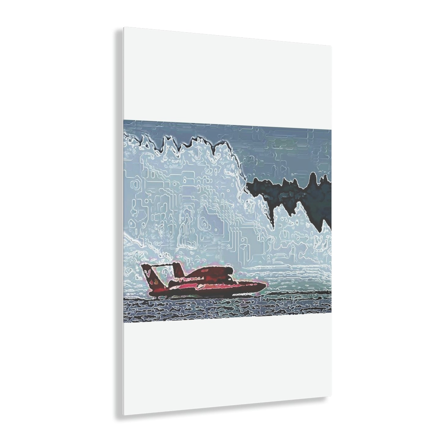 Acrylic Prints ... Seattle Columbia Cup On Lake Washington ... "Dave Wilcox Heads For The Win" ... Associate Gift-Photo ... Original Works ...