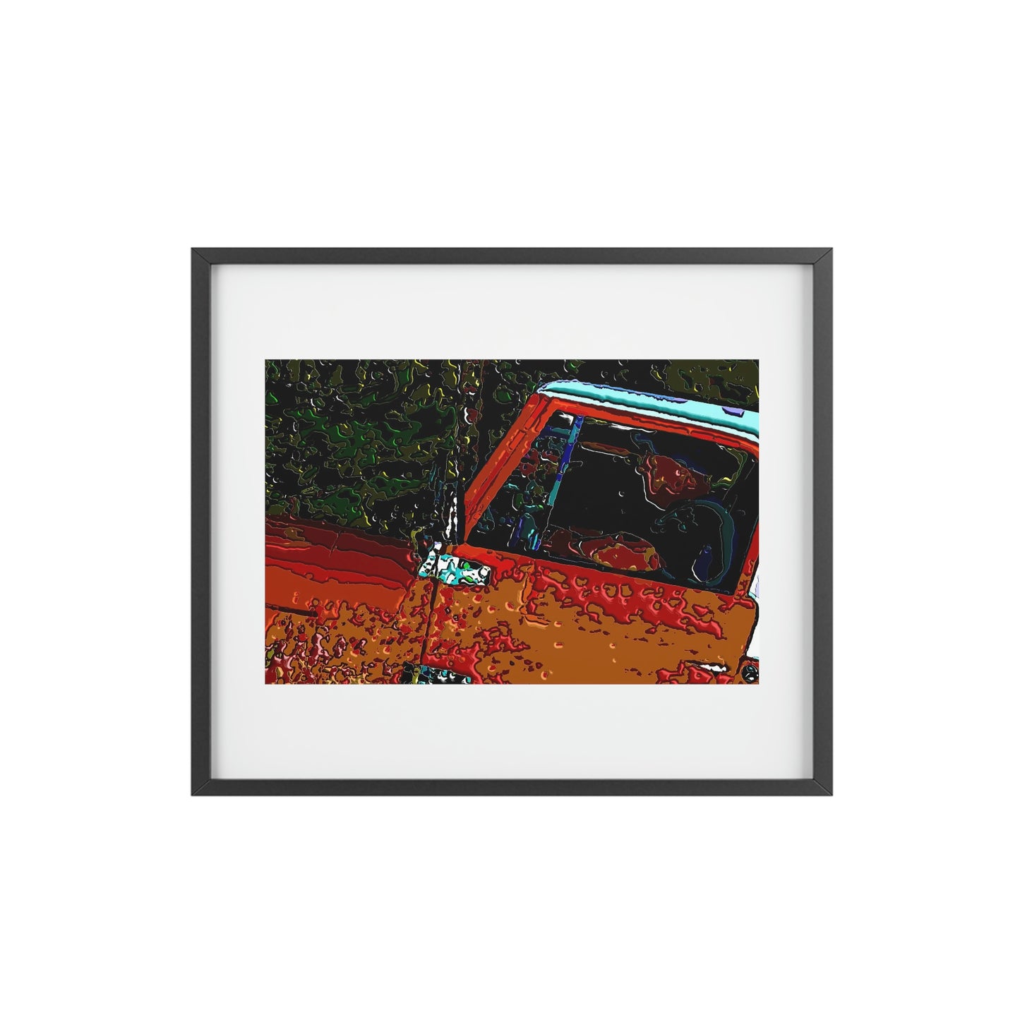 Framed Posters, Matte ... How-To-Drive-Idaho's-Mountain_Roads ... "Like A Professional" ... "Truckin' Like The Doo-Dah-Man" ...