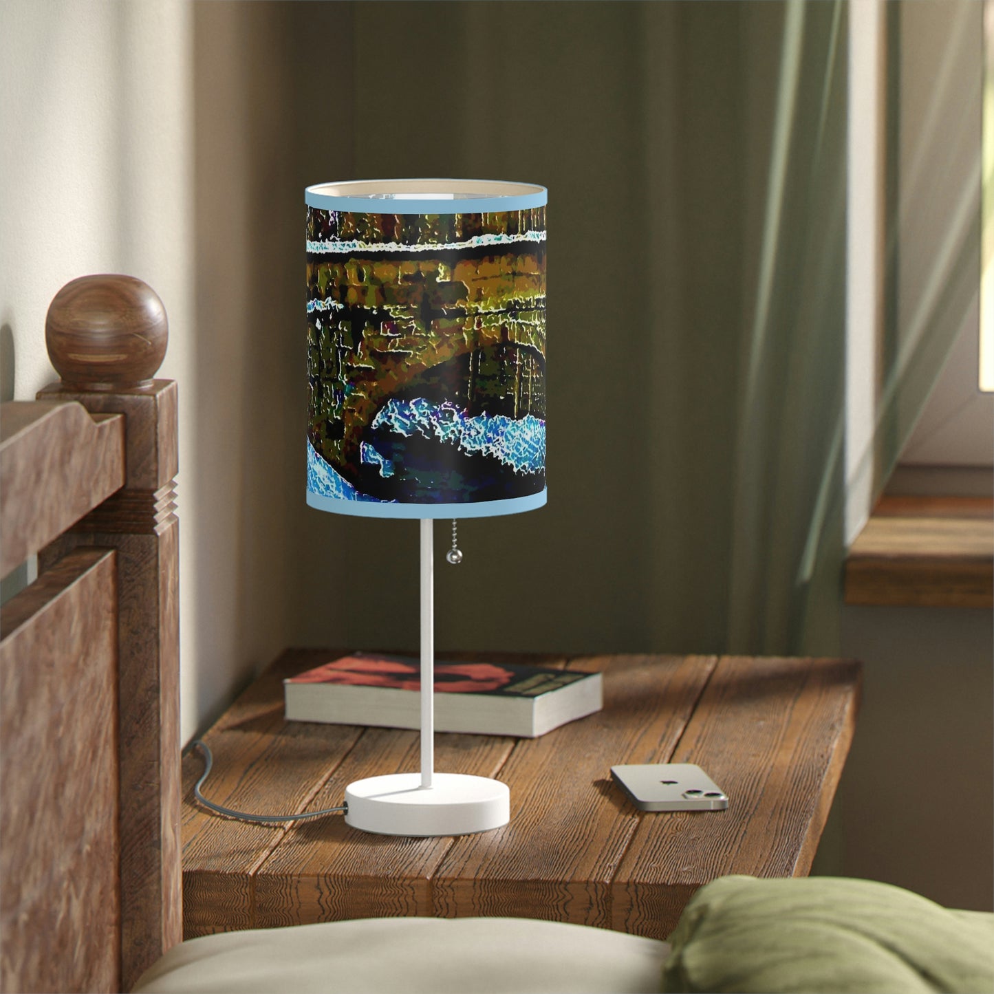Lamp on a Stand, US|CA plug ... Walikng The Streets & Alleys ... 'Strolling The Canals ... '  ... Original Works  ...