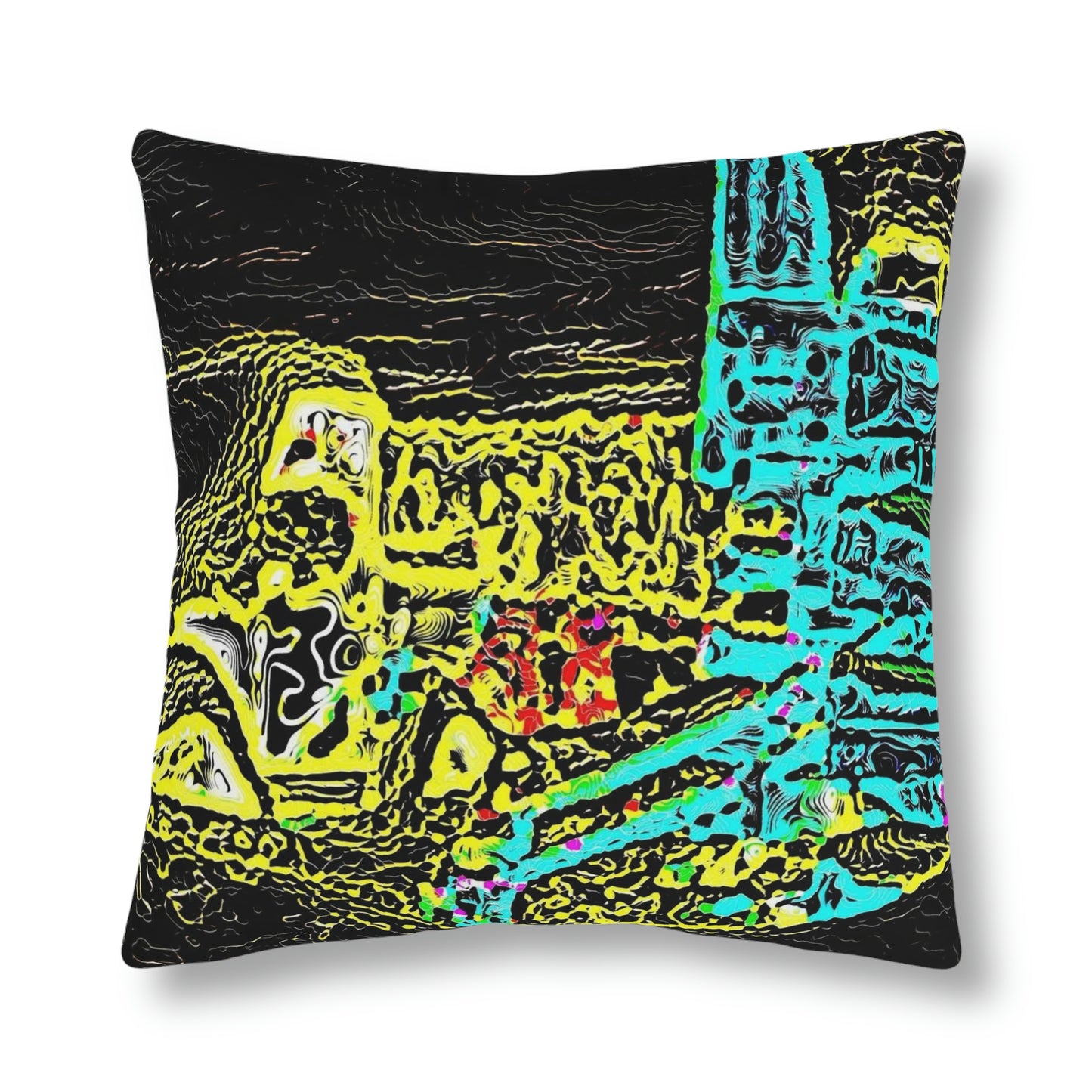 Waterproof Pillows ...  "Snow Vehicle In Snow Storm At-Rest" ... Circa 12Mar23 ... Central Idaho ... 18-Hours Rendering Time: Original Works ...