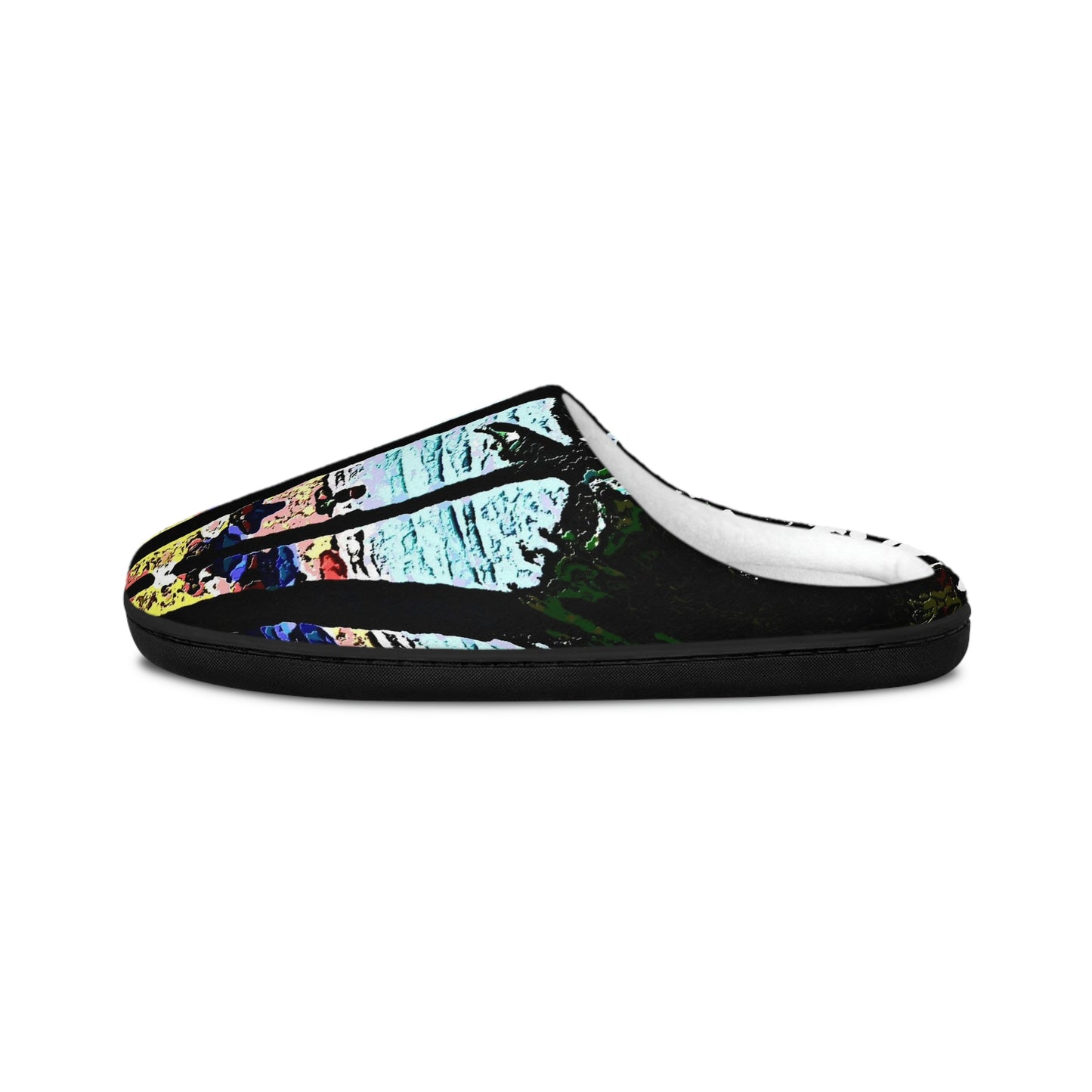 Men's Indoor Slippers ...  "A Beautiful Beach Amongst The Palms" ... The Outrigger Waikiki, Honolulu, Oahu ... Original Works ...