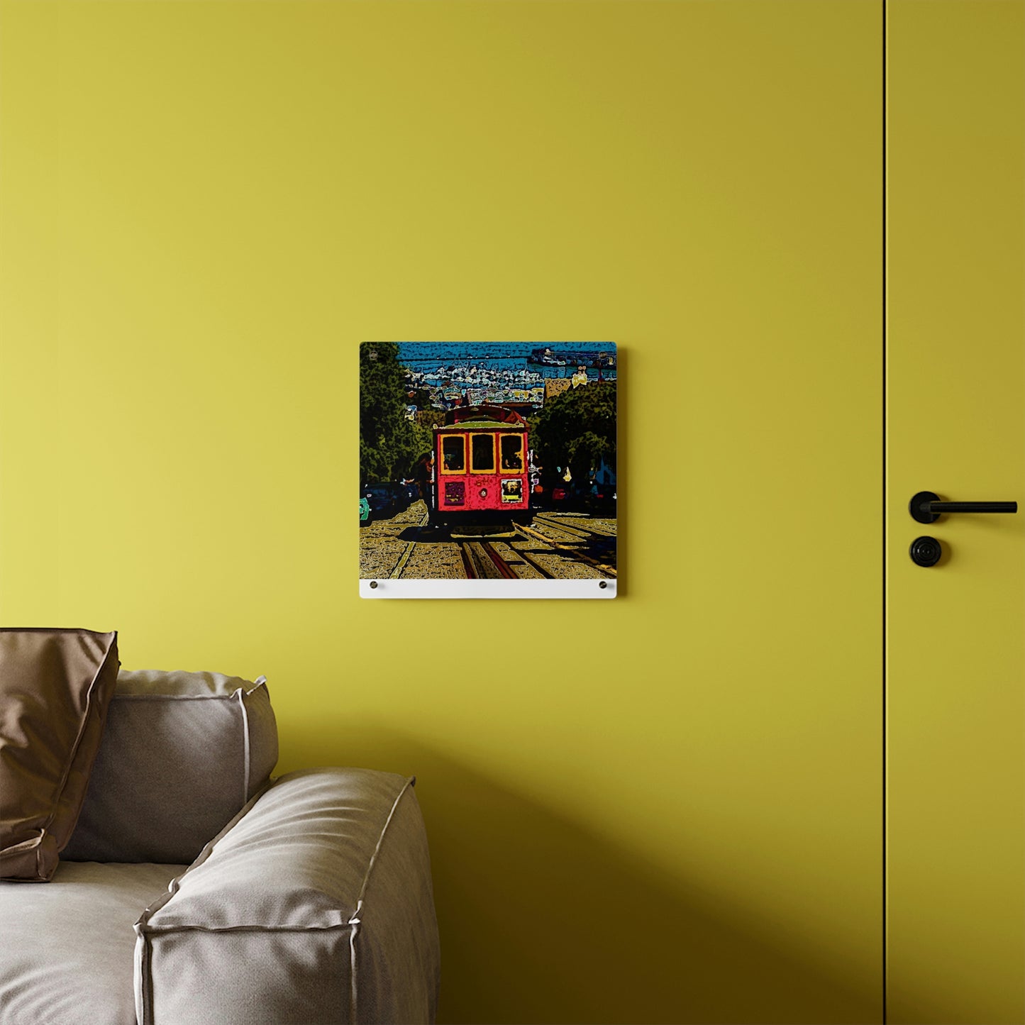 Acrylic Wall Art Panels ... San Francisco ... 'A Rice-A-Roni-A-San Francisco Treat' ... "A Cable Car Classic" ... Family Archives: 1973 ... Original Works ...