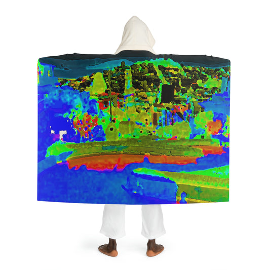 Hooded Sherpa Fleece Blanket ..."Lombard Street San Francisco, CA, USA" ... Family Archives 1970's ... Original Works ...