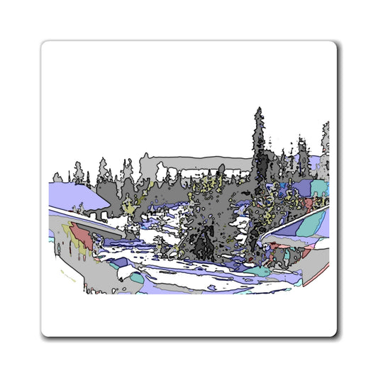 Magnets ... Snow ... Impressionalism ... Mountain-Snowscape "Happy New Years 2023!" ...