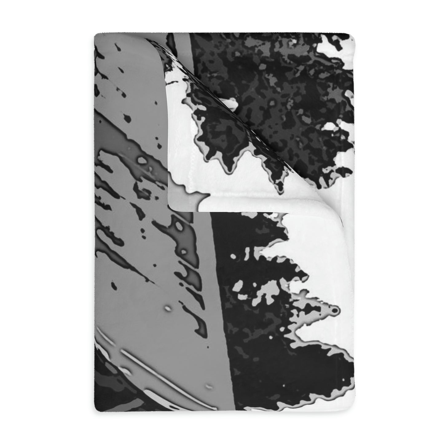 Velveteen Minky Blanket (Two-sided print) ... A Beautiful Lodge & Back-Country Outfitter In A Mountain Town ... 'Dixie, Idaho, November 2022' ... Original Works ...