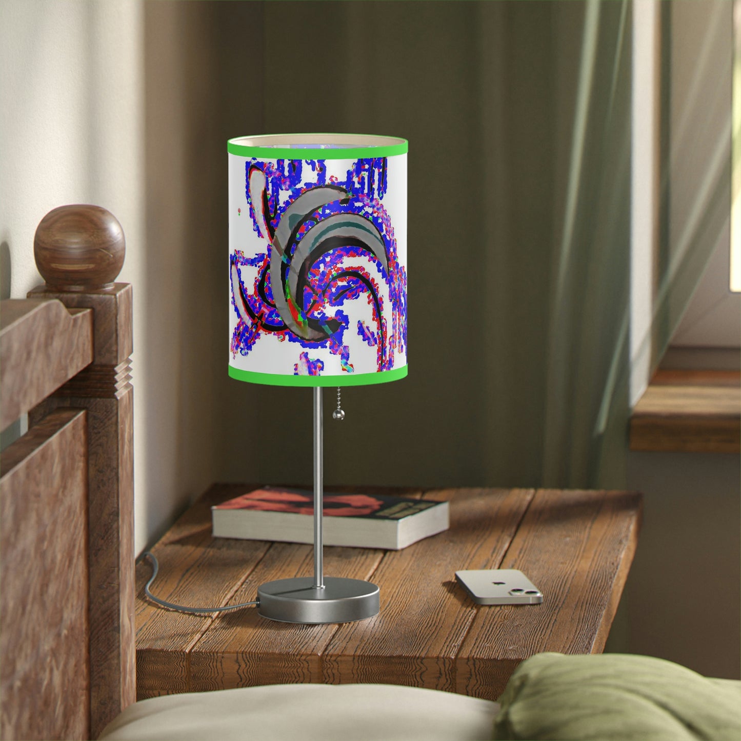 Lamp on a Stand, US|CA plug ... "Waning Moon" ... Central Idaho ... October 2022 ... Rendering Time: 22 Hours ... Original Works ...