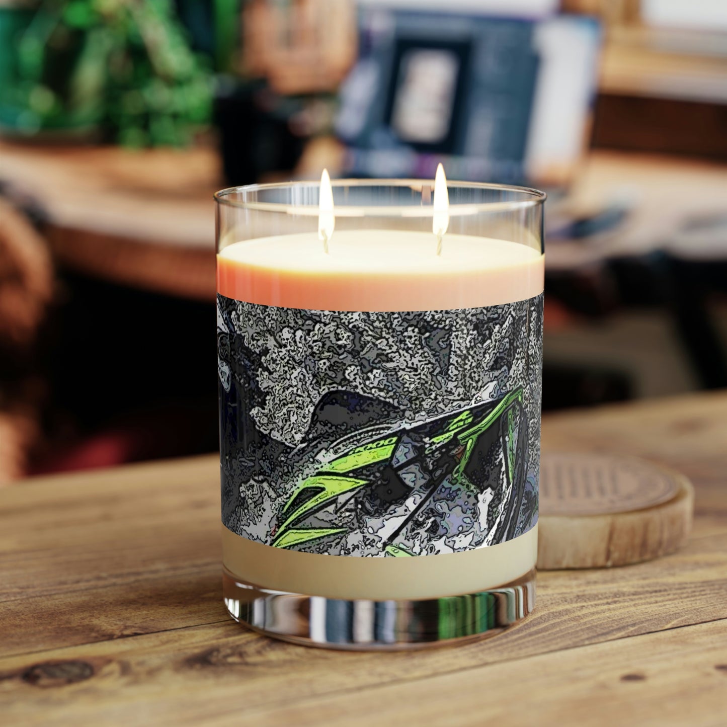 Scented Candle - Full Glass, 11oz ...  Come Fly With The Professionals ... CIP-Airways ... 'Getting-Er-Done' ... Original Works ... December 2022 ...