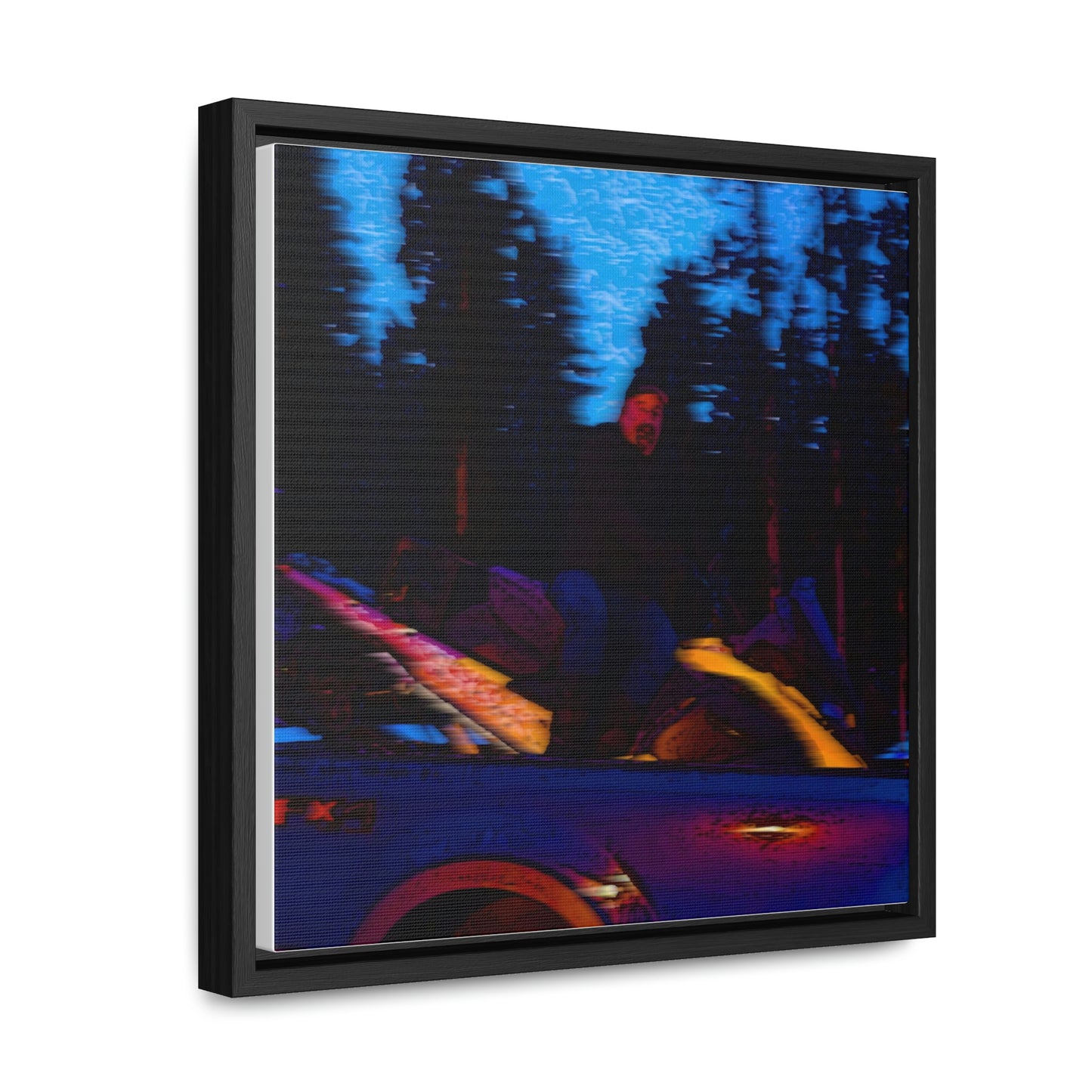 Gallery Canvas Wraps, Square Frame ... Two Modes Of Winter Transportation ... "Which One To Drive Next?" ... Choices-Choices-Choices ... Circa 4Jan23 ... Original Works ...