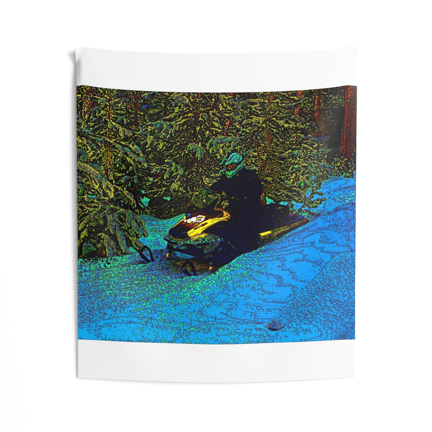 Indoor Wall Tapestries ... Yep ... "Another Day ... Riding Through The Wilderness ... " ... February 2023 ... Original Works ...