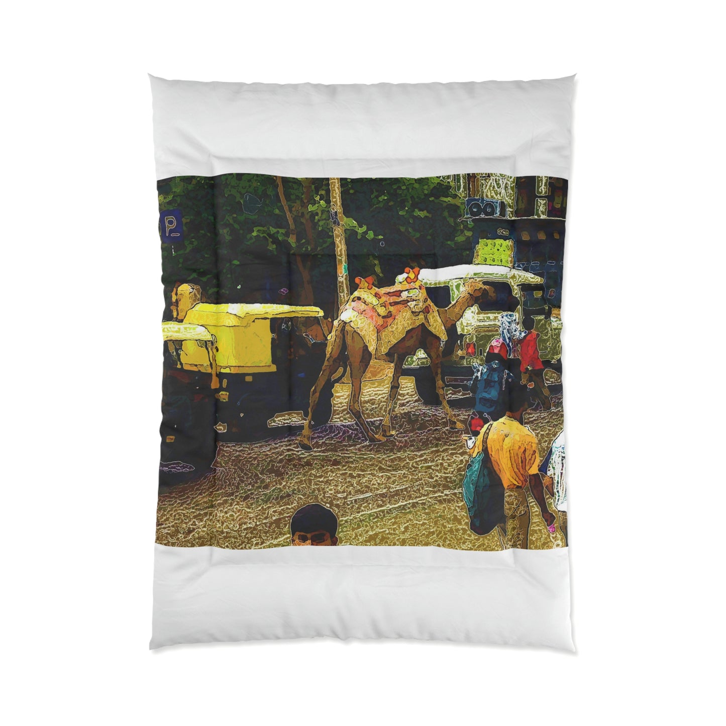 Comforter ... "Truckin'-Up-To-Buffalo ... 'Oops - Wrong Country' ... Truckin'-Up-To-New Delll -'E' ... " ... (Delhi, India) ... 5July2007. Original Works ...