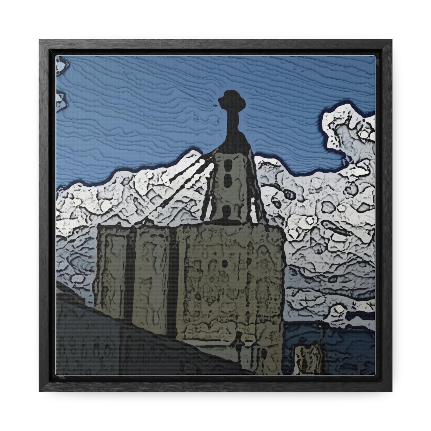 Gallery Canvas Wraps, Square Frame ..."ICP: Idaho County Propane ... 'Production Facilities Grangeville, Idaho' ... "  Original Works: Rendering Time: 10 Hours ...