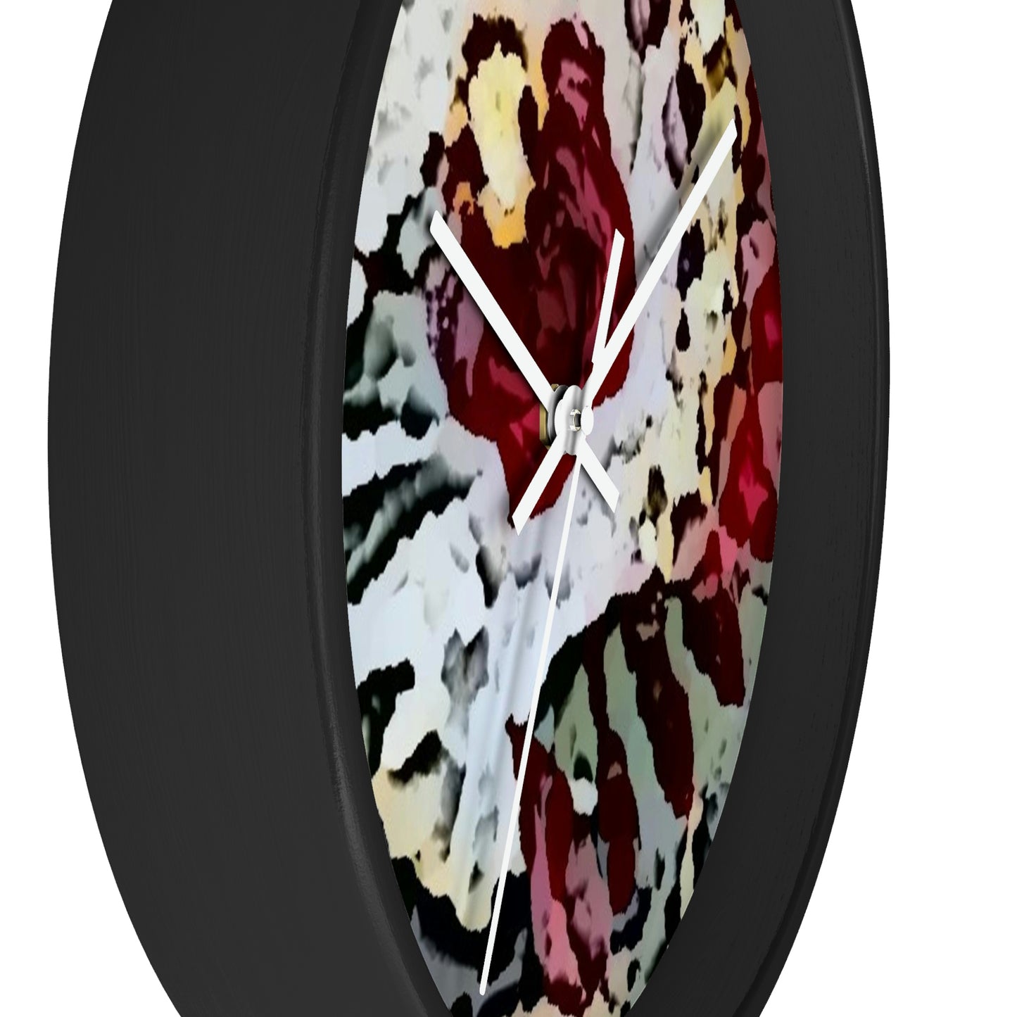 Wall clock ... "A Friendly Flower" ... Pointsettia 'Pointing' ... Original Works ... (Supplied Photograph) ...