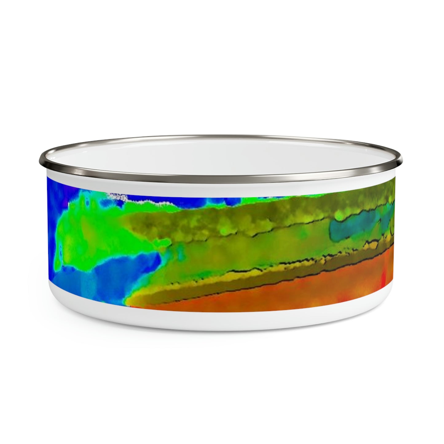 Enamel Bowl ..."Lombard Street San Francisco, CA, USA" ... Family Archives 1970's ... Original Works ...