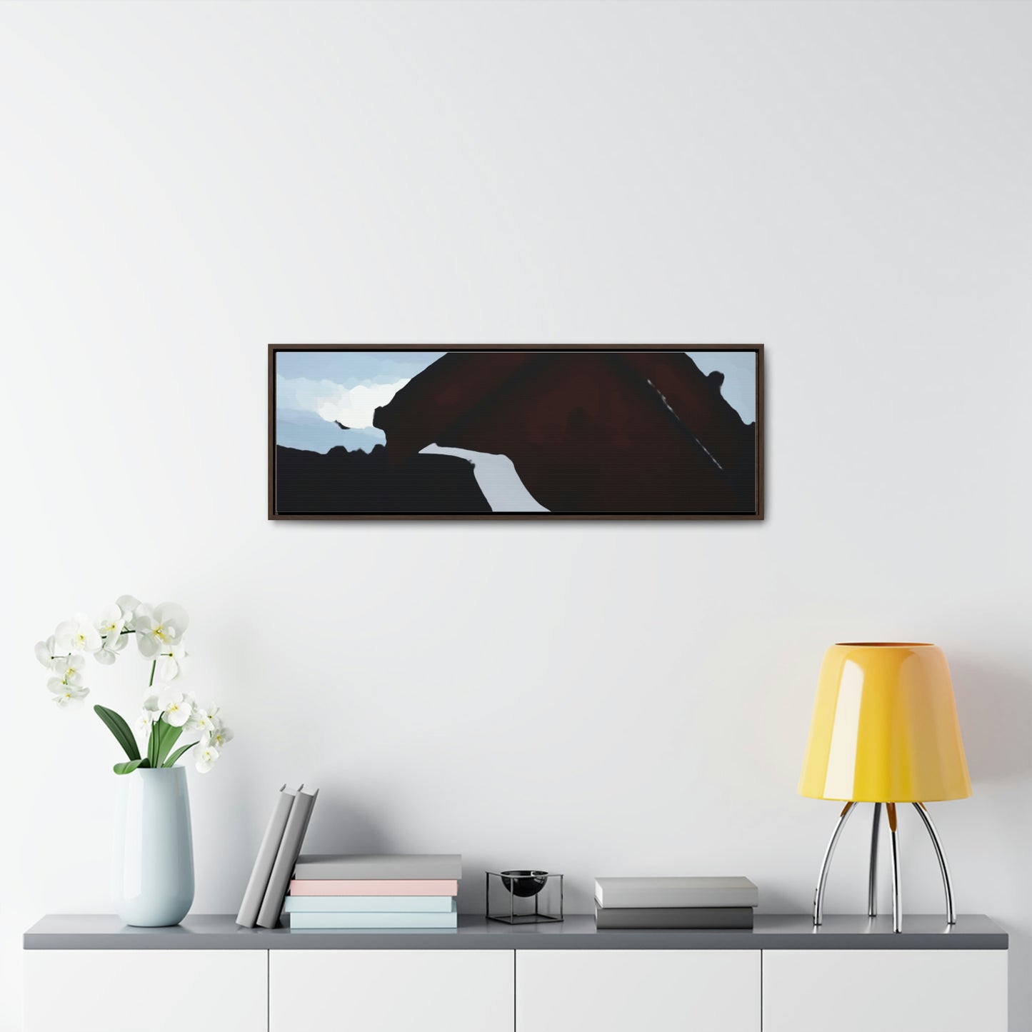 Gallery Canvas Wraps, Horizontal Frame ... After An Intense Snow Storm ... 'Digging Out' ... A Vehicle & Cabin "In The Mountains" ... March 2023 ... Original Works ...