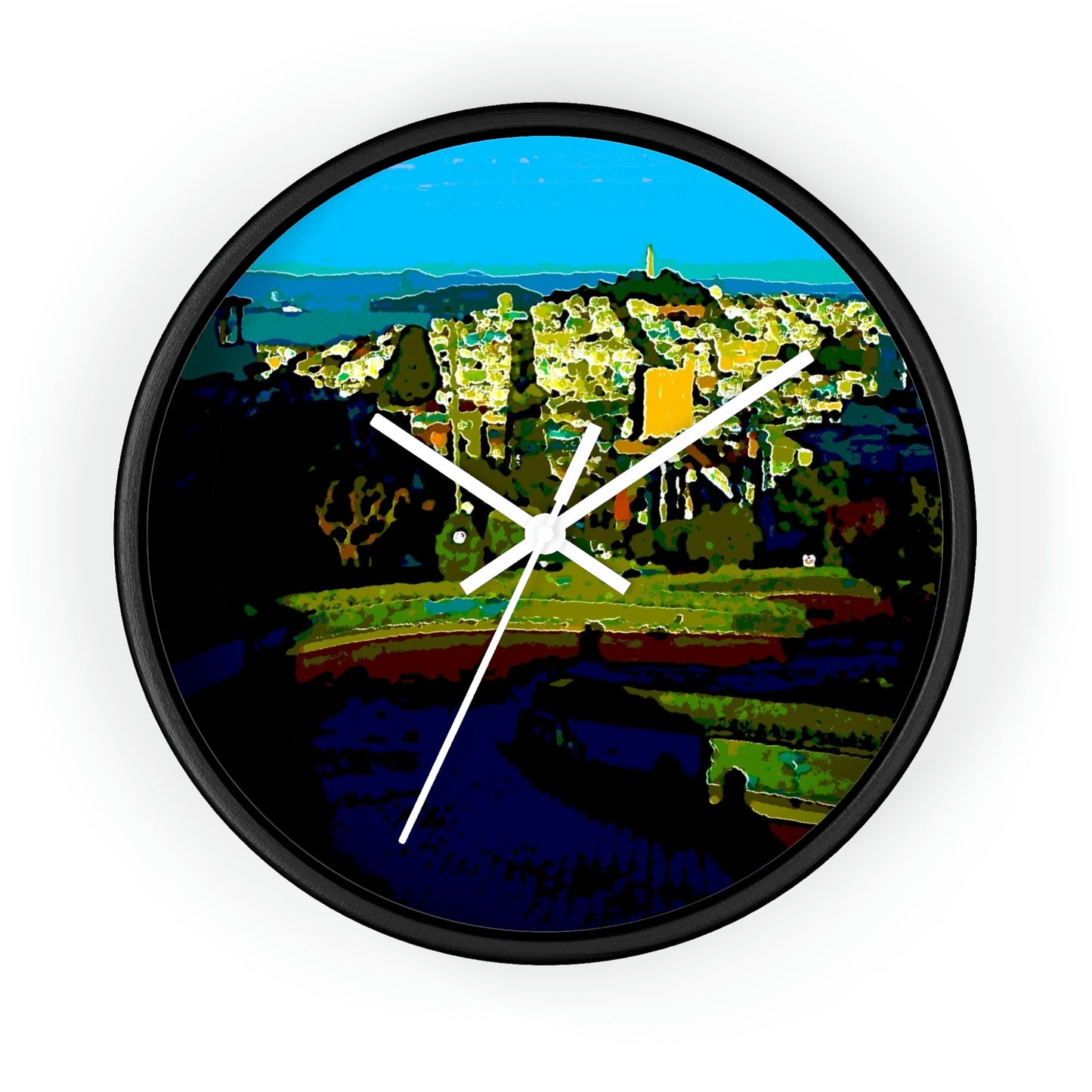 Wall clock ... "Lombard Street San Francisco, CA, USA" ... Family Archives 1970's ... Original Works ...