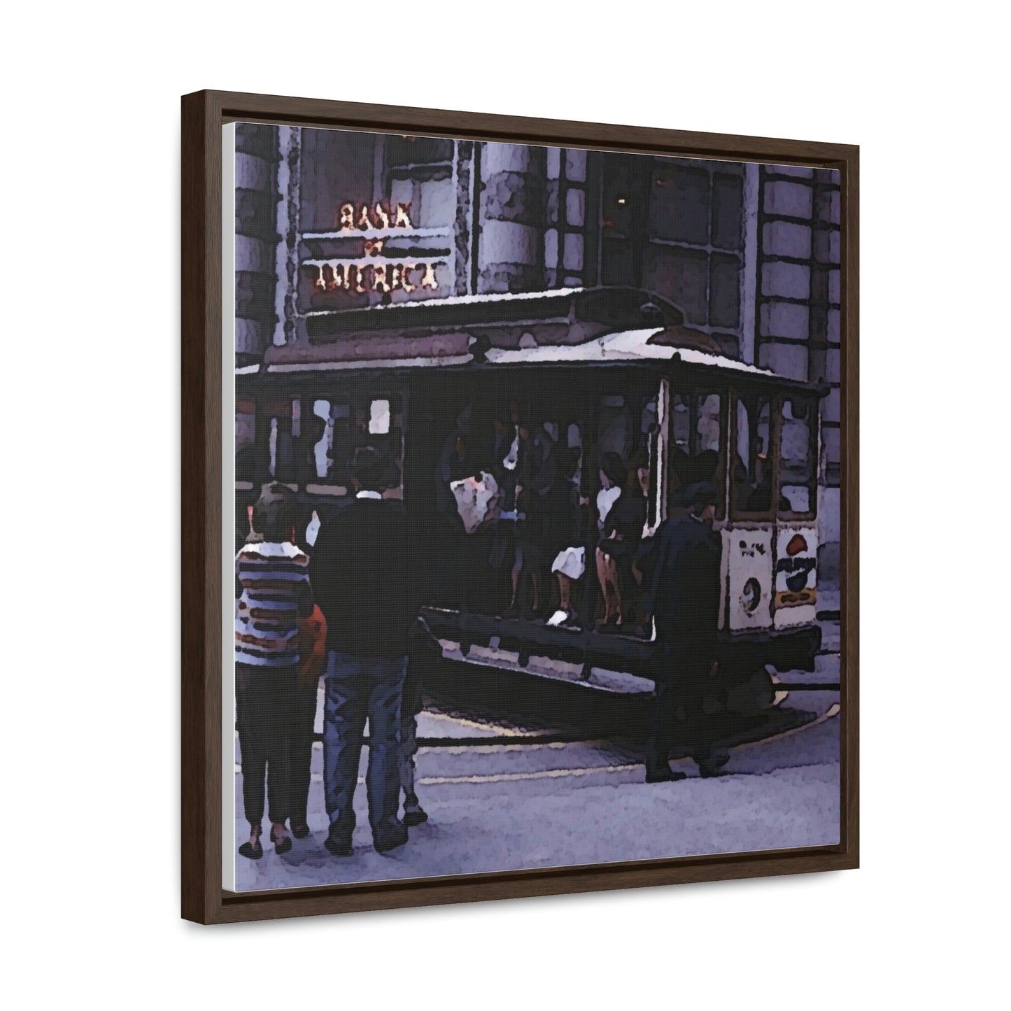 Gallery Canvas Wraps, Square Frame ... San Francisco ... 'Rice-A-Roni-A-San Francisco Treat' ... "A Cable Car Classic" ... Family Archives: 1973 ... Original Works ...