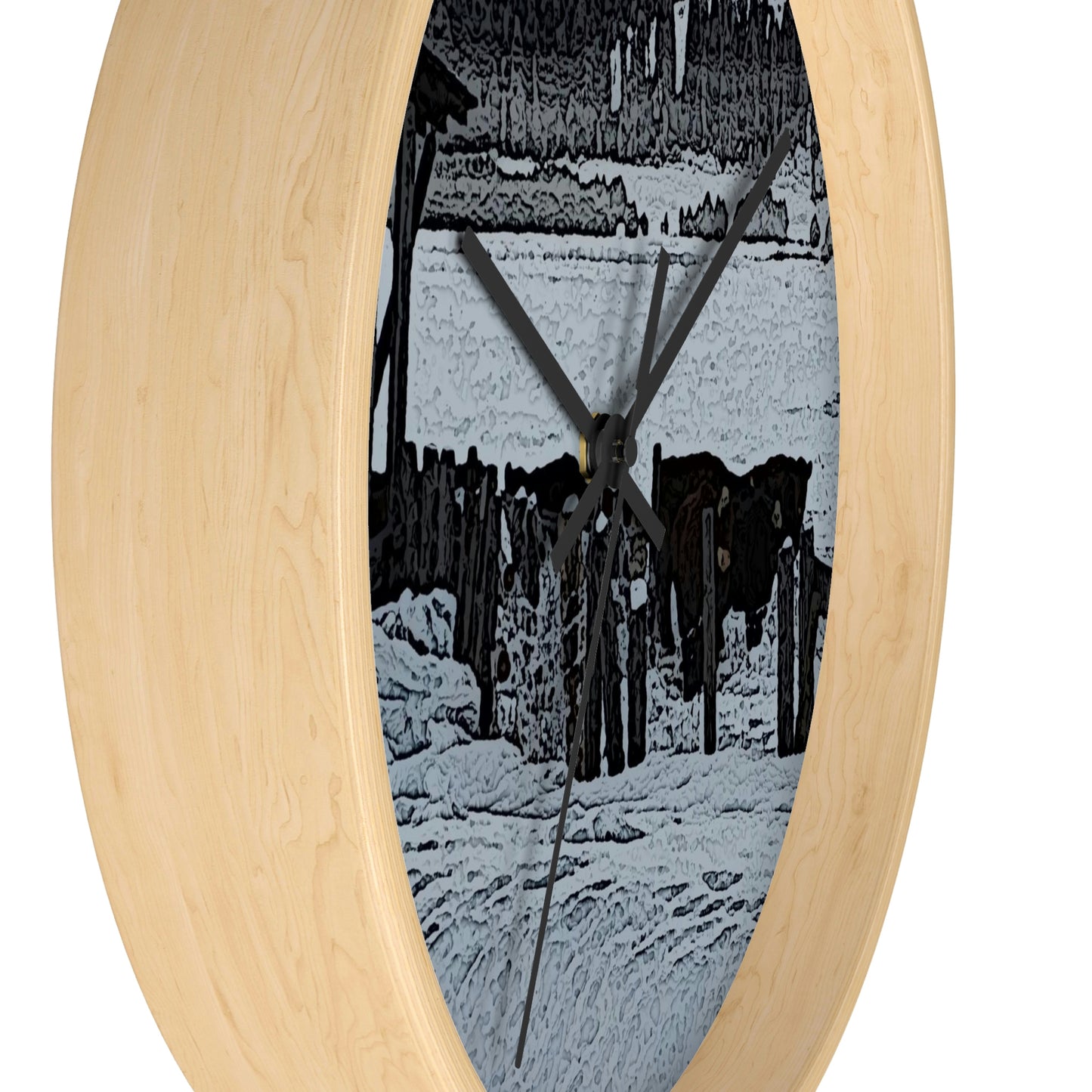 Wall clock ... A Quiet Morning ... "Along The Red River & Nature Preserve Plateau" ... Jan23 ... Original Works ...