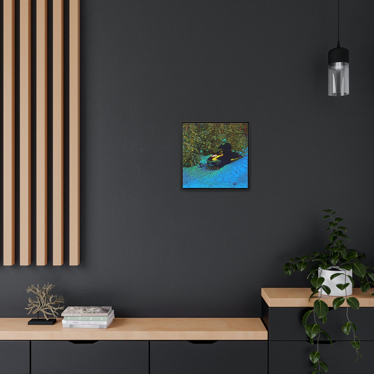 Gallery Canvas Wraps, Square Frame ... Yep ... "Another Day ... Riding Through The Wilderness ... " ... February 2023 ... Original Works ...