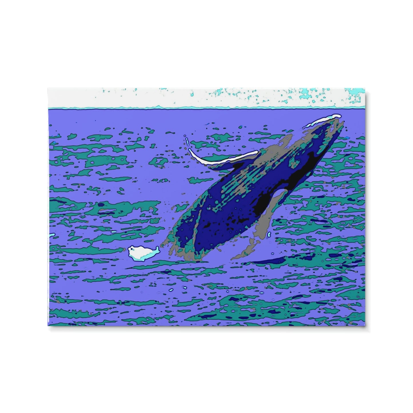 Ceramic Photo Tile ... Baby Humpback Breaching ... Maui, HI: April 2022 ... "Family Archives: KPH" ... Original Works ...
