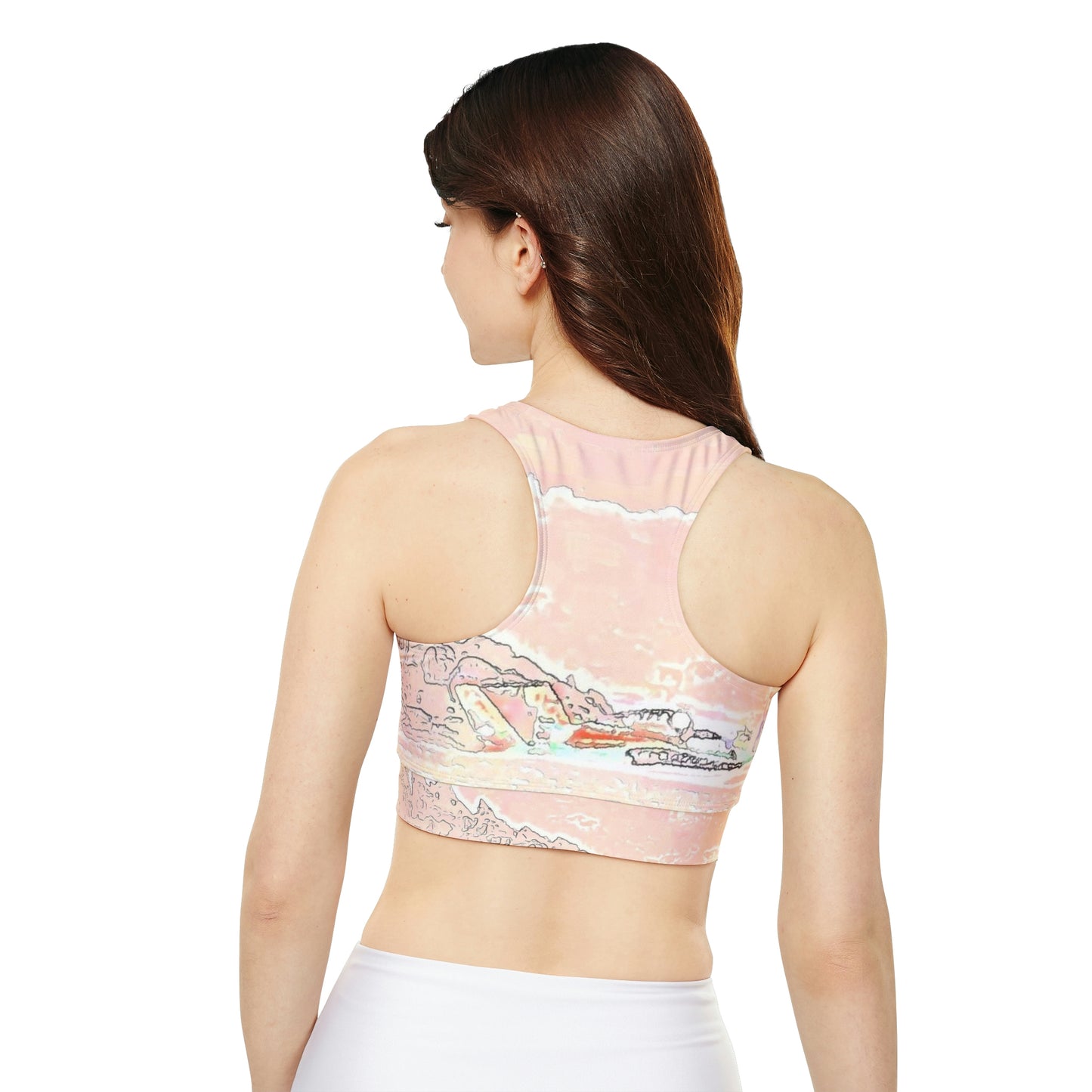 Fully Lined, Padded Sports Bra ...  Seattle Columbia Cup On Lake Washington ... "Dave Wilcox Heads For The Win" ... Associate Gift-Photo ... Original Works ...