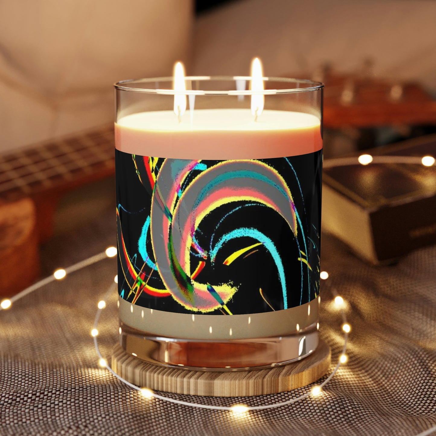 Scented Candle - Full Glass, 11oz ... "Waning Moon" ... Central Idaho ... October 2022 ... Rendering Time: 22 Hours ... Original Works ...