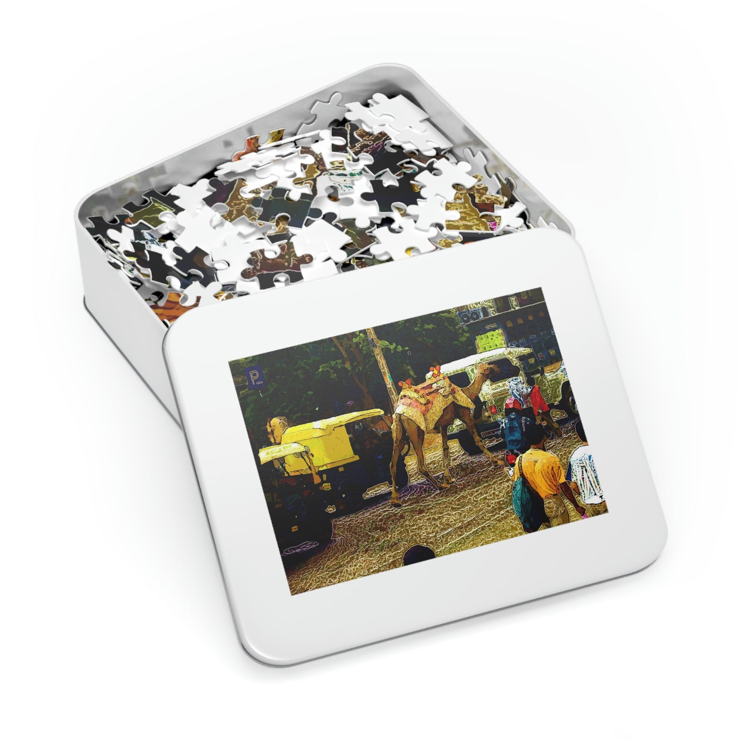 Jigsaw Puzzle (30, 110, 252, 500,1000-Piece) ... "Truckin'-Up-To-Buffalo ... 'Oops - Wrong Country' ... Truckin'-Up-To-New Delll -'E' ... " ... (Delhi, India) ... 5July2007. Original Works ...
